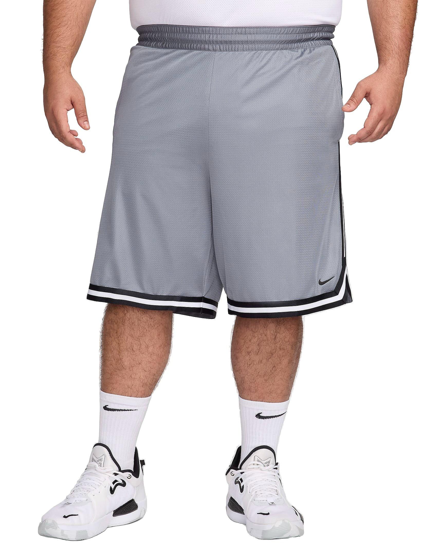 Nike Men's Dri-FIT DNA 10" Basketball Shorts - GREY/BLACK Thumbnail View 9