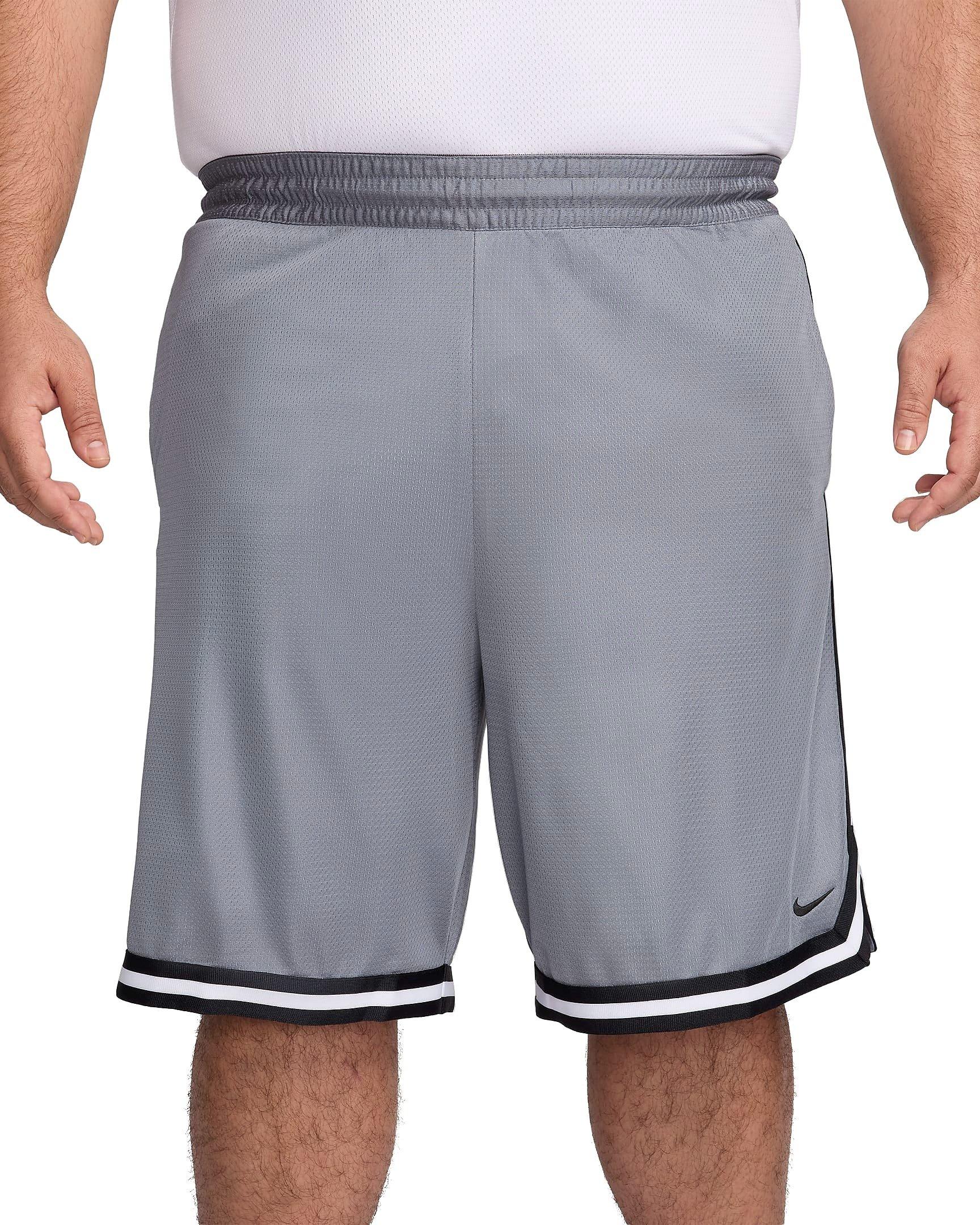 Nike Men's Dri-FIT DNA 10" Basketball Shorts - GREY/BLACK Thumbnail View 10
