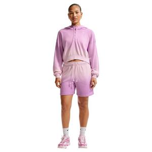 Nike Women's Sportswear Phoenix Fleece Dip-Dye Oversized Henley Hoodie