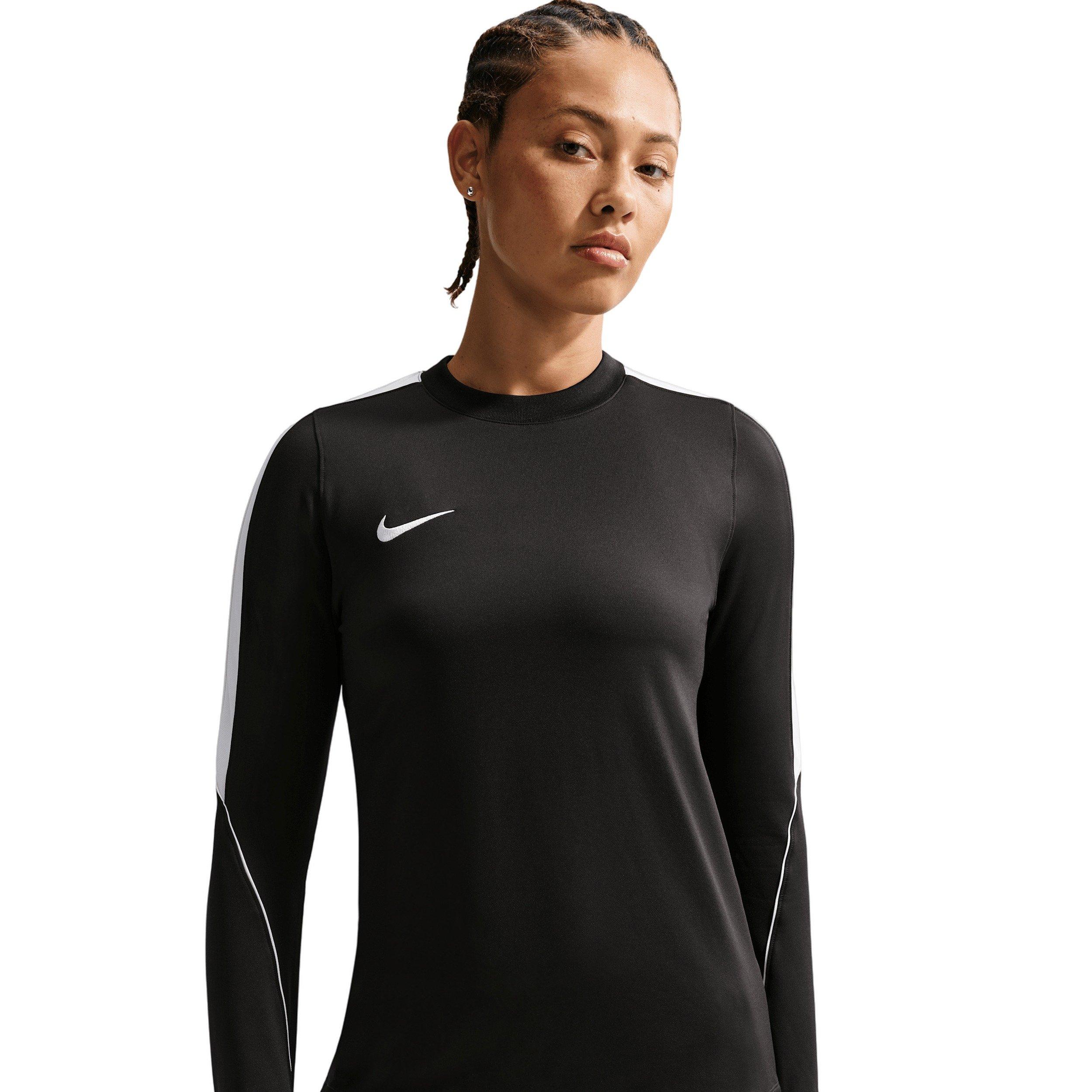 Nike Women's Strike Dri-FIT Soccer Crew-Neck Top - Black/White - BLACK/WHITE Thumbnail View 3