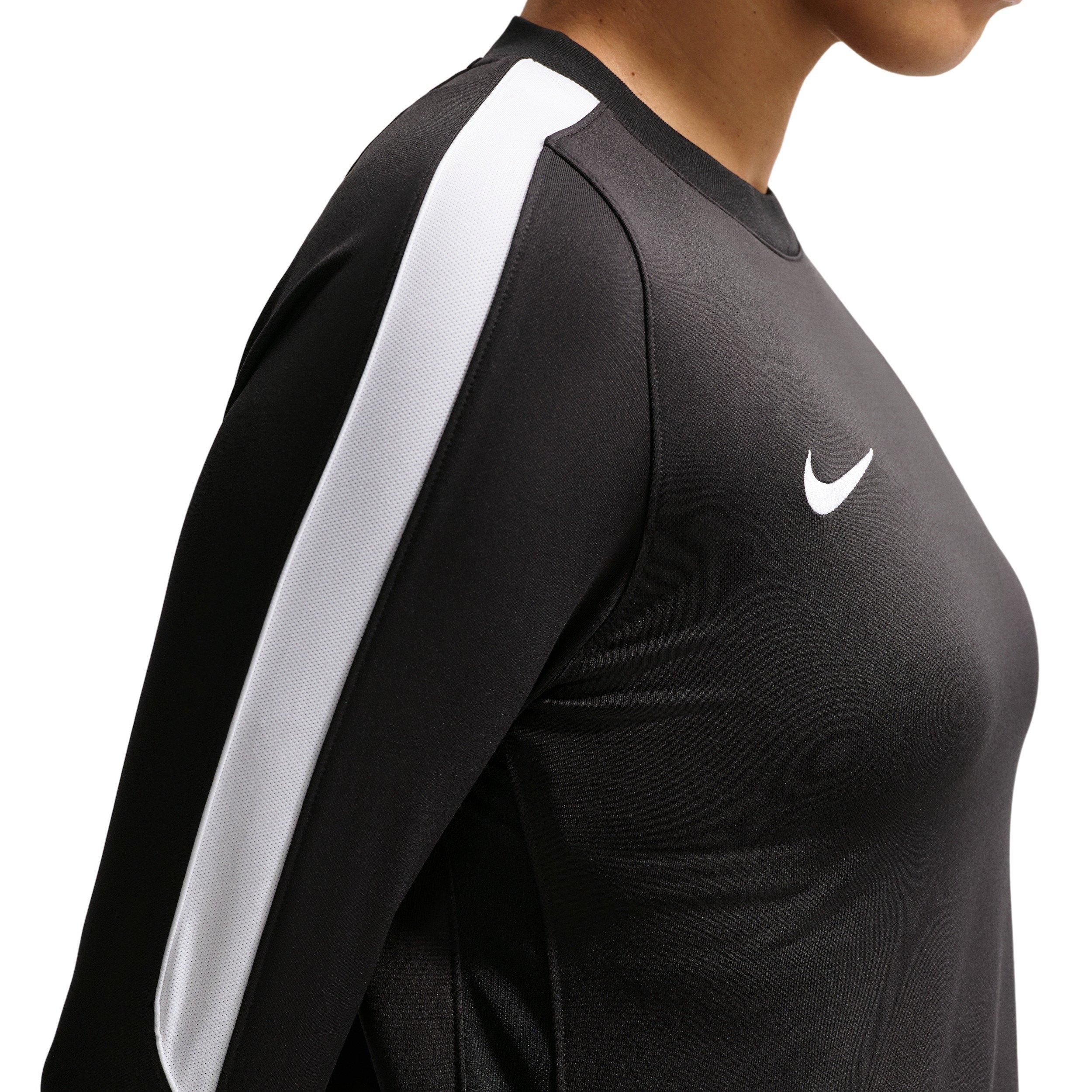 Nike Women's Strike Dri-FIT Soccer Crew-Neck Top - Black/White - BLACK/WHITE Thumbnail View 4