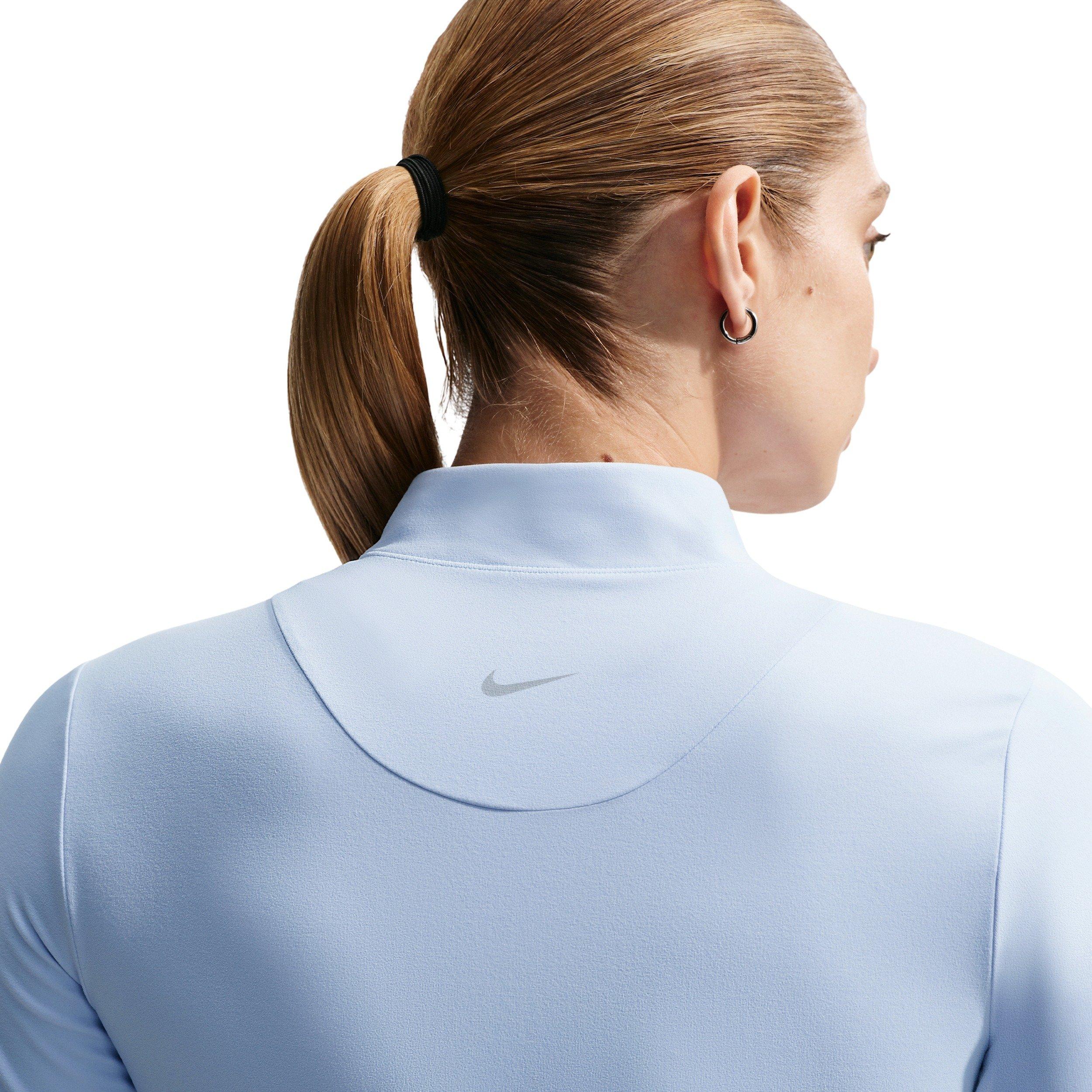 Nike Women's Zenvy Dri-FIT Full-Zip Jacket - Blue/Grey - BLUE/GREY Thumbnail View 5