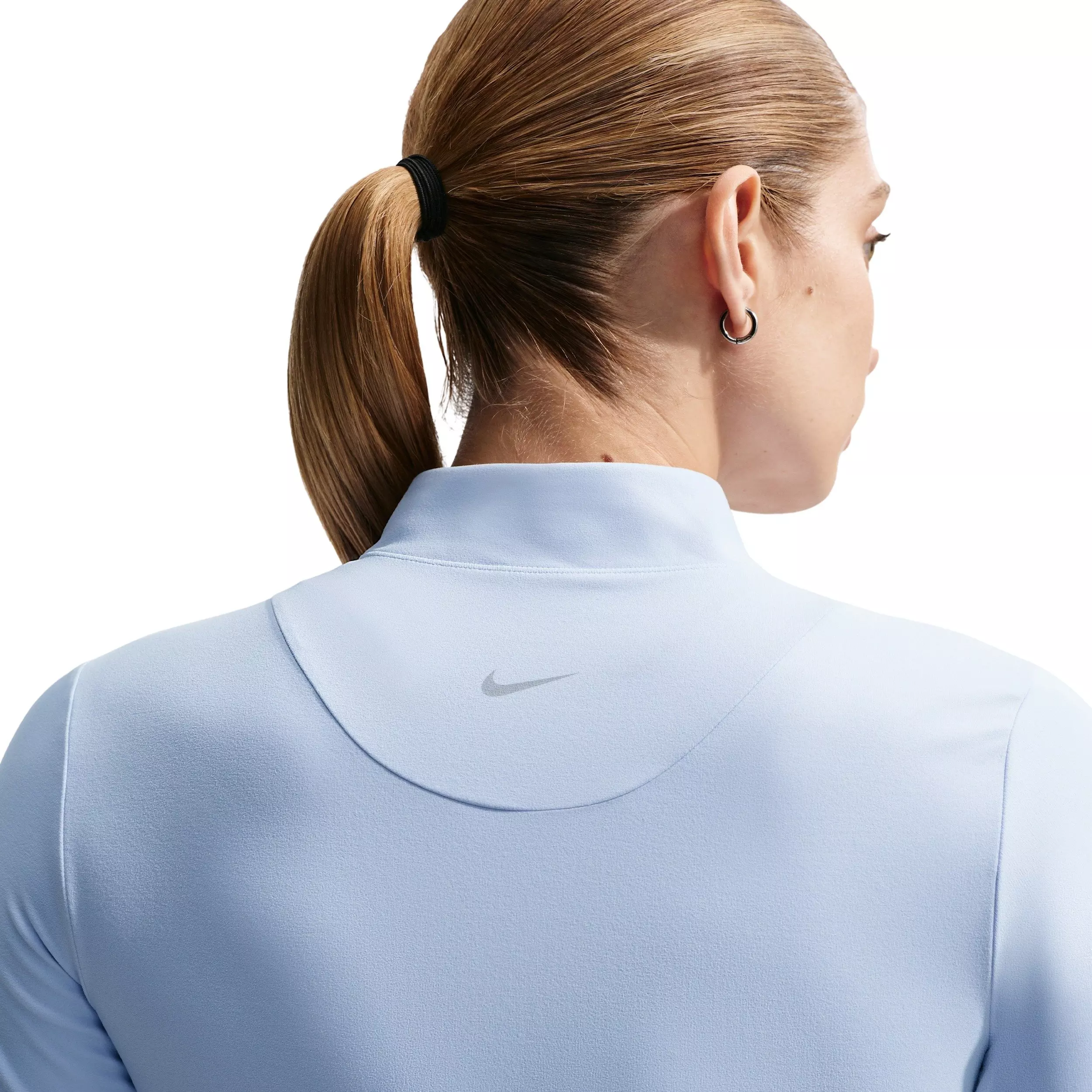 Nike Women's Zenvy Dri-FIT Full-Zip Jacket - Blue/Grey - BLUE/GREY