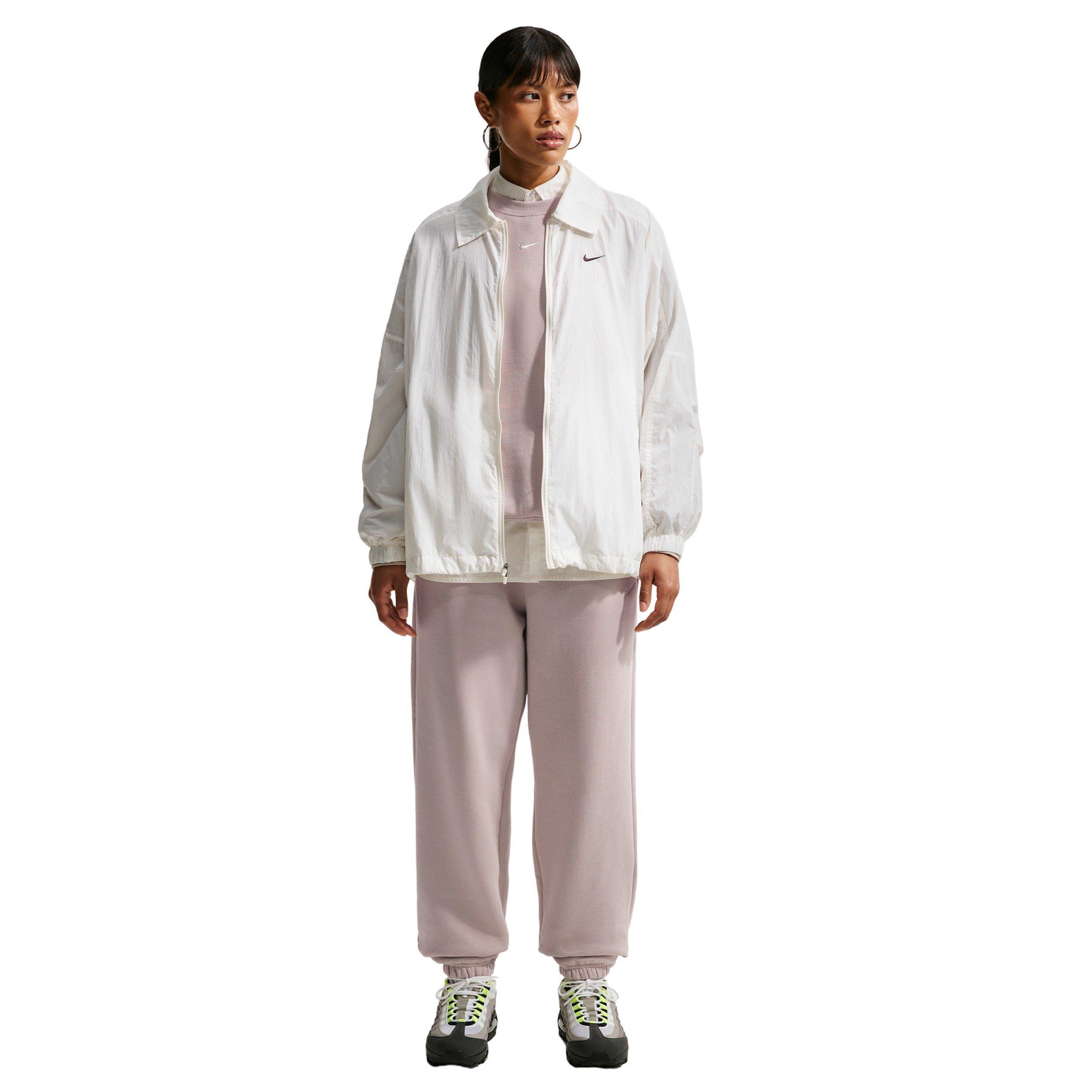 Nike Women's Studio Fleece Med-Weight Oversized Crew - CREAM Thumbnail View 4