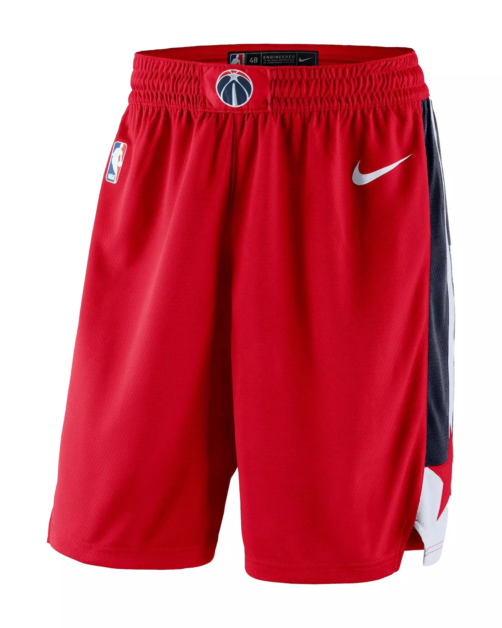 Nike Men's Washington Wizards Icon Edition Dri-FIT NBA Swingman Shorts - Red - RED/NAVY