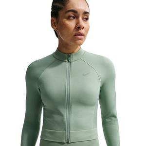 Nike Women's Pro Seamless Full-Zip Training Top - Light Green