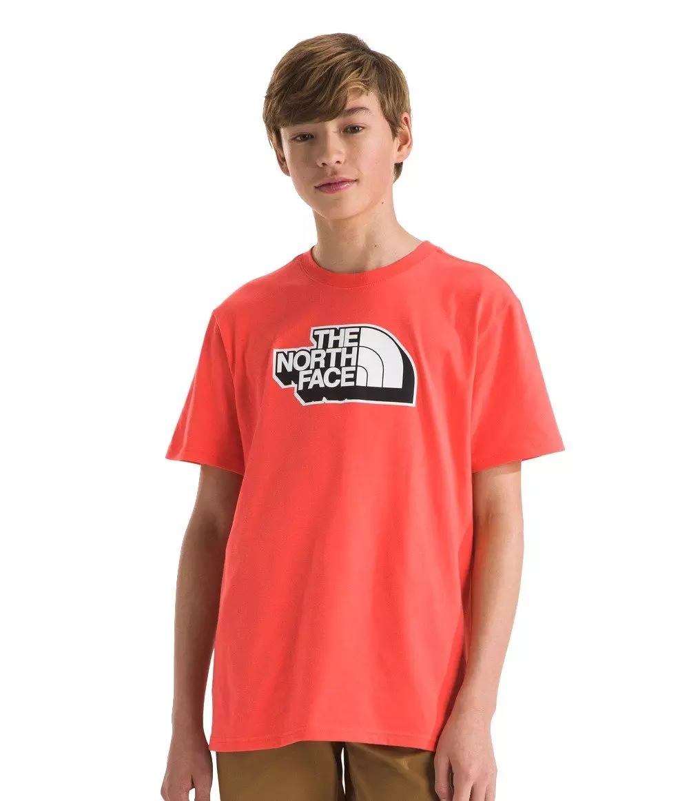 The North Face Boys' Graphic Short Sleeve T-Shirt -Orange - ORANGE