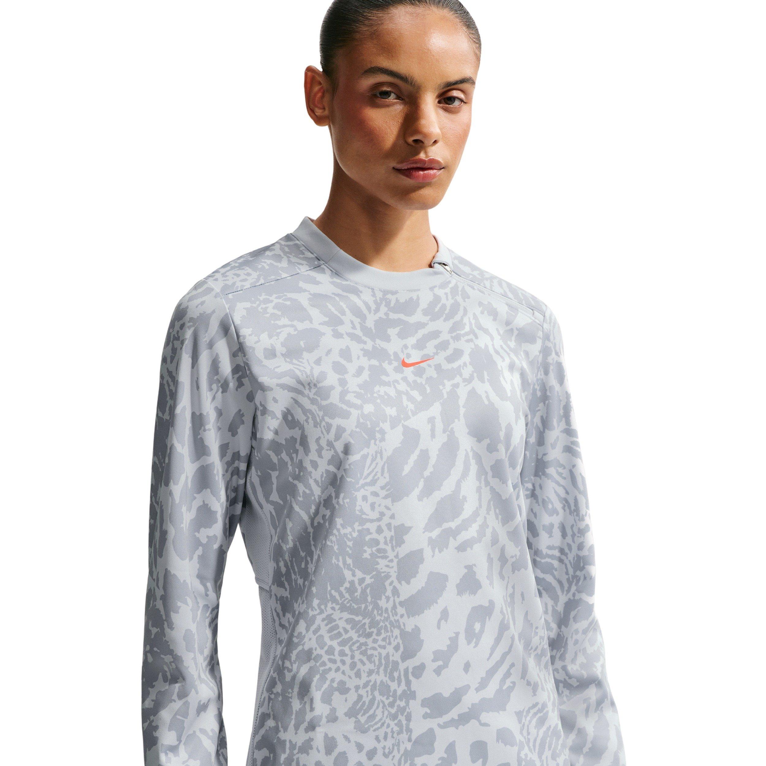 Nike Women's United Academy25 Dri-FIT Soccer Crew Top - Grey - GREY Thumbnail View 1