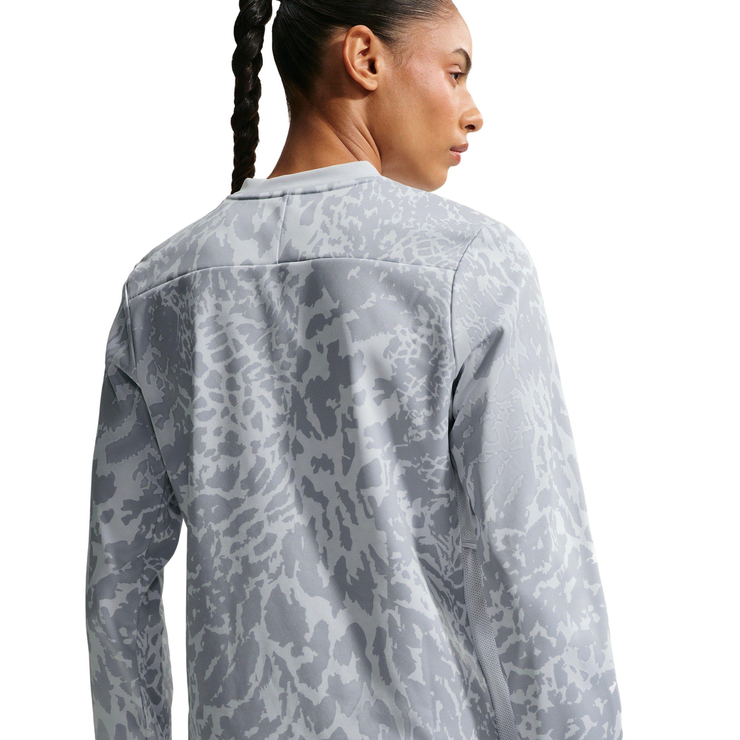 Nike Women's United Academy25 Dri-FIT Soccer Crew Top - Grey - GREY Thumbnail View 2