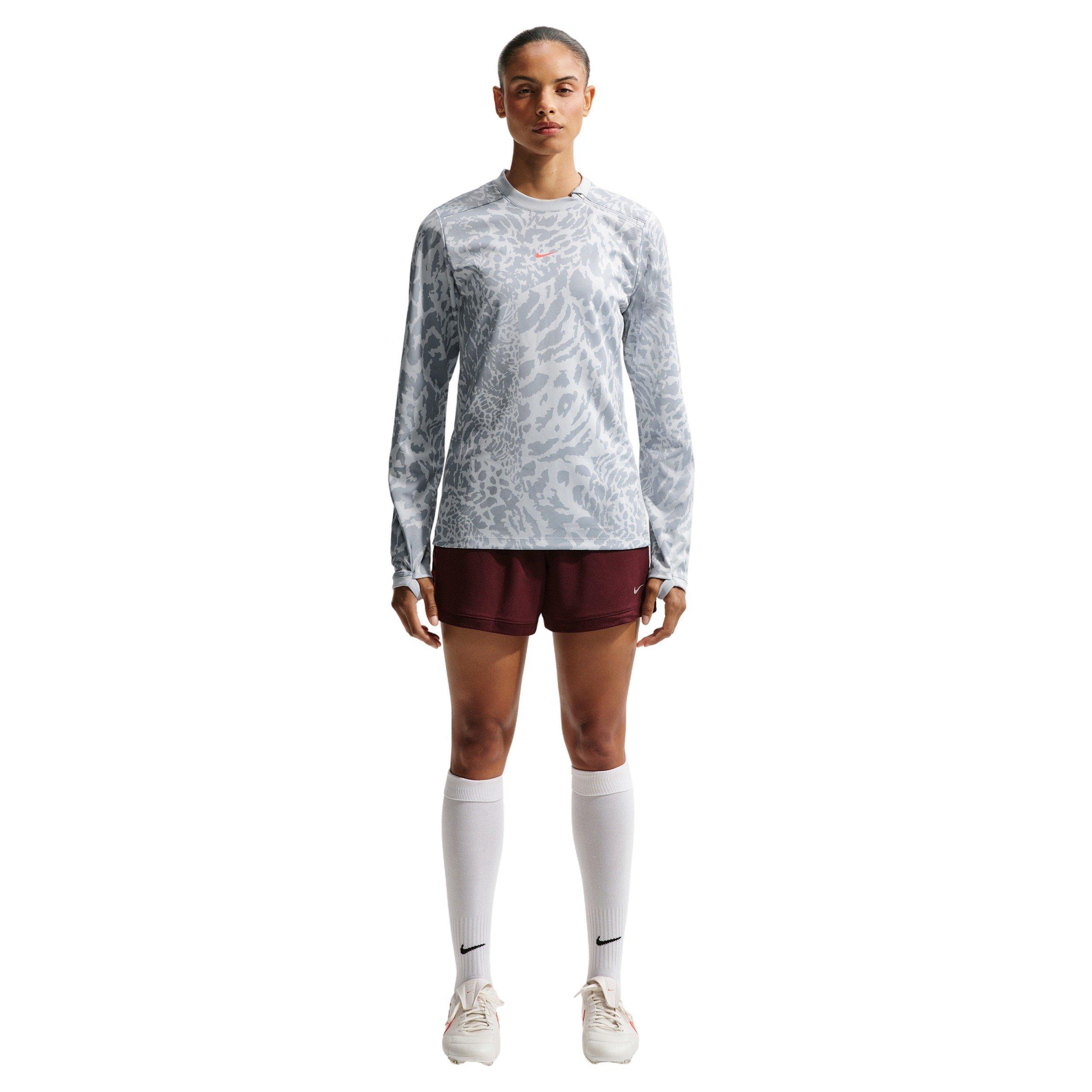 Nike Women's United Academy25 Dri-FIT Soccer Crew Top - Grey - GREY Thumbnail View 4