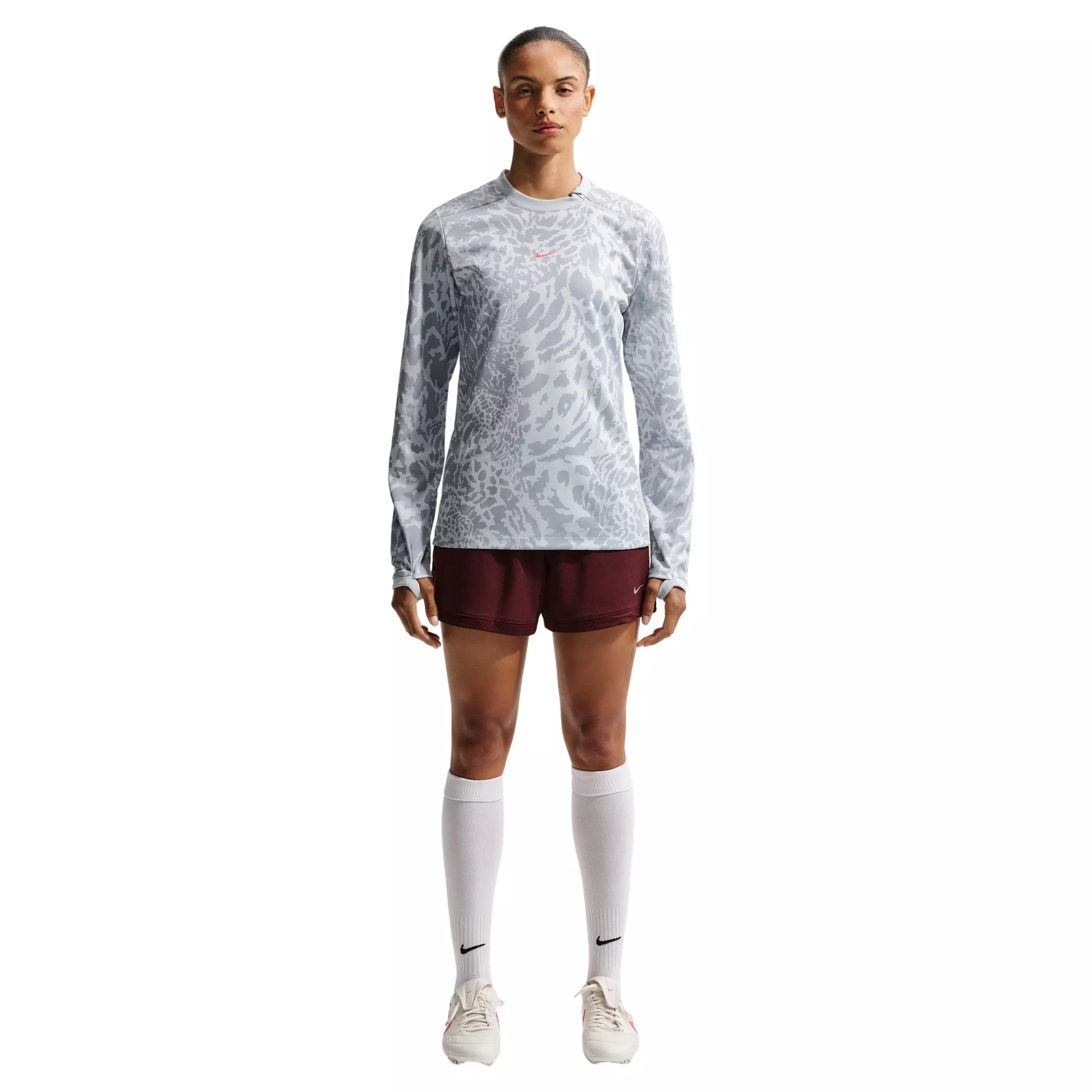 Nike Women's United Academy25 Dri-FIT Soccer Crew Top - Grey - GREY