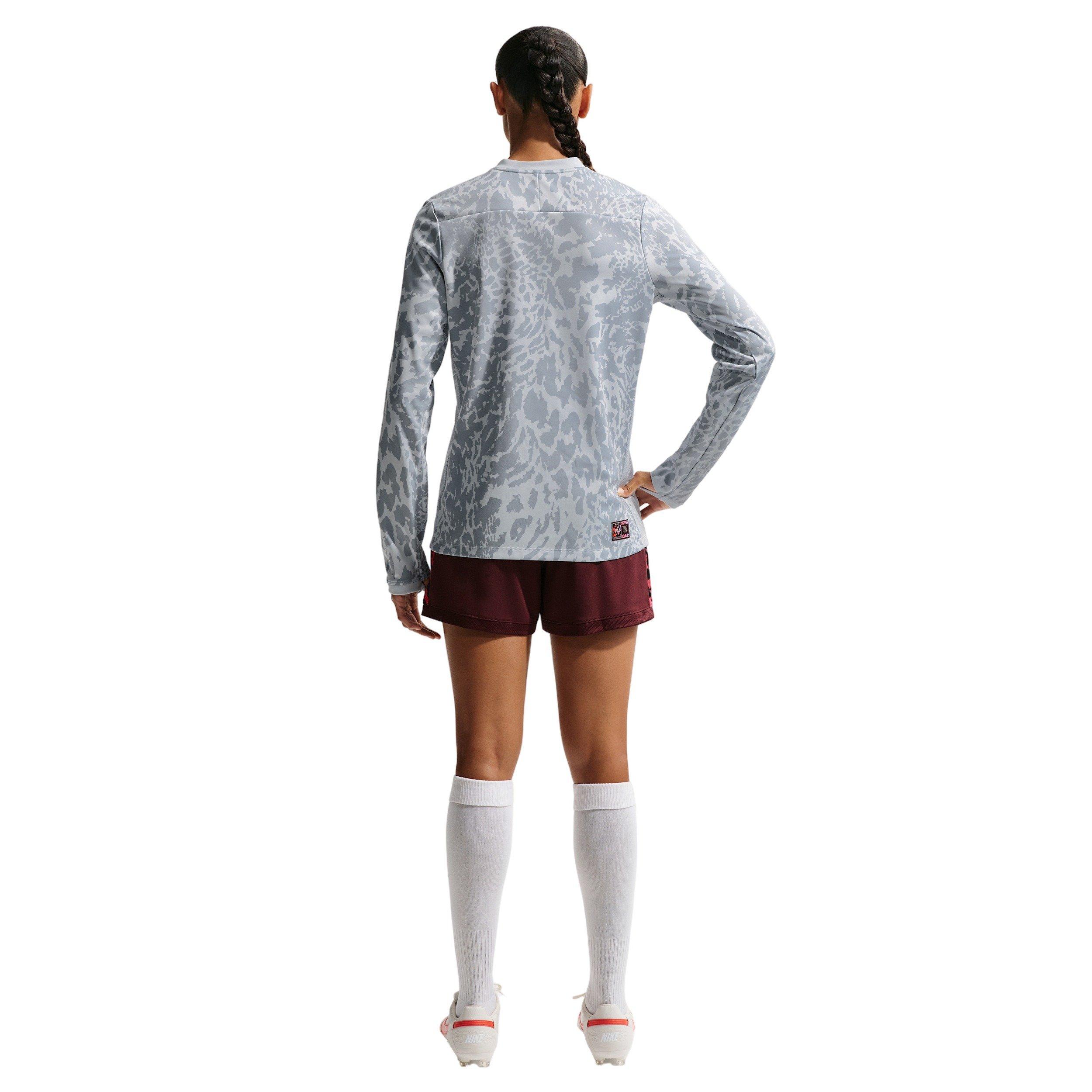 Nike Women's United Academy25 Dri-FIT Soccer Crew Top - Grey - GREY Thumbnail View 5