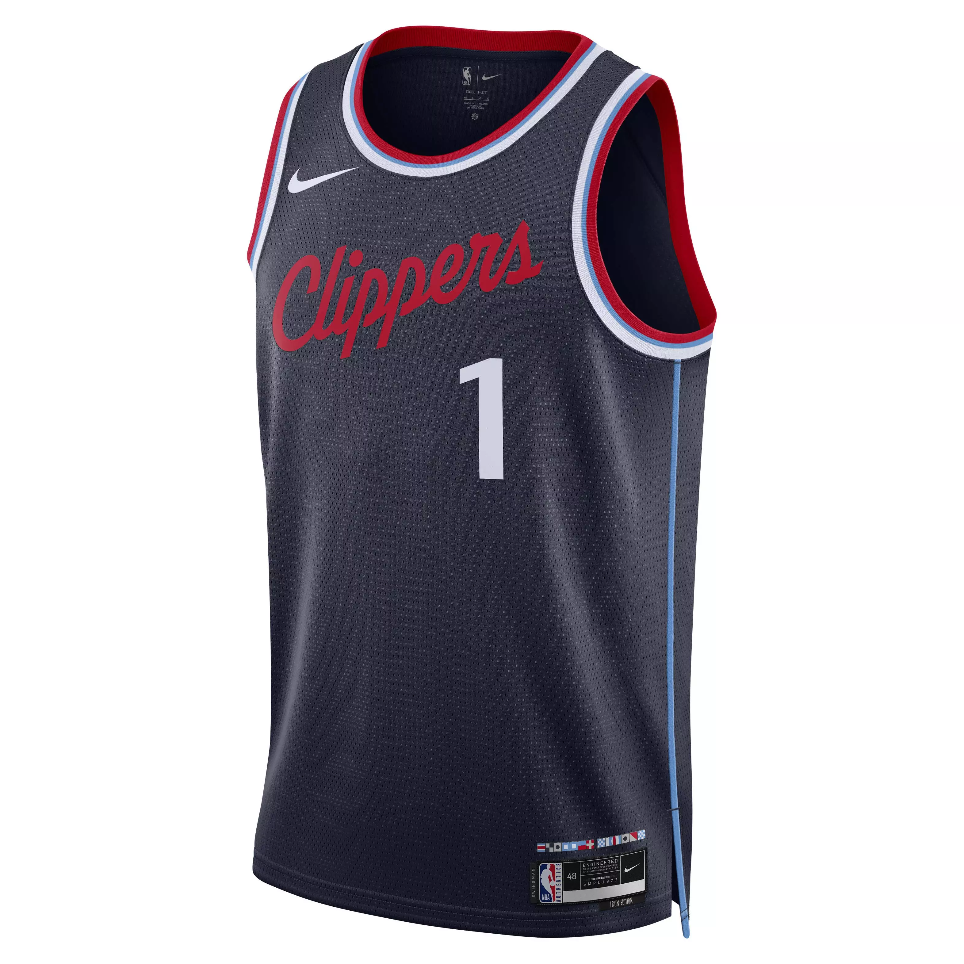 Nike Men's Los Angeles Clippers 2024/25 Swingman Icon Edition Dri-FIT NBA Jersey - Navy - NAVY