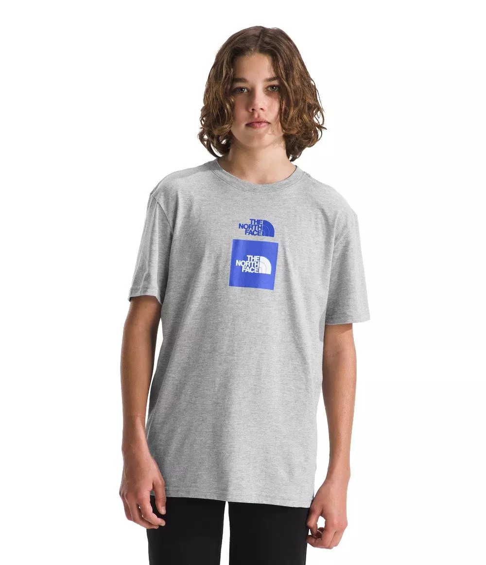 The North Face Boys' Graphic Short Sleeve T-Shirt -Grey - GREY