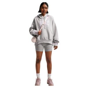 Nike Women's Sportswear Phoenix Fleece Oversized Hoodie - Light Grey/White
