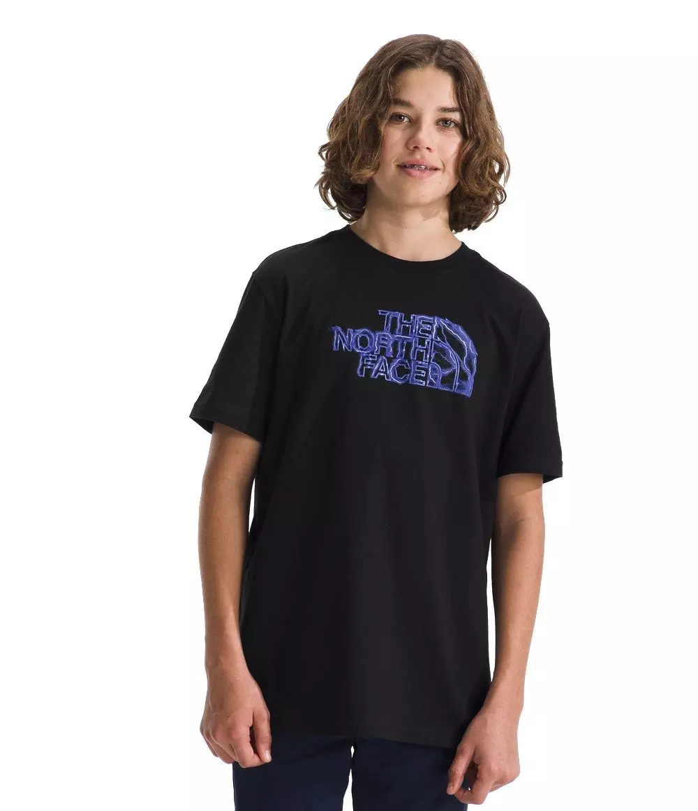 The North Face Boys' Graphic Short Sleeve T-Shirt -Black - BLACK