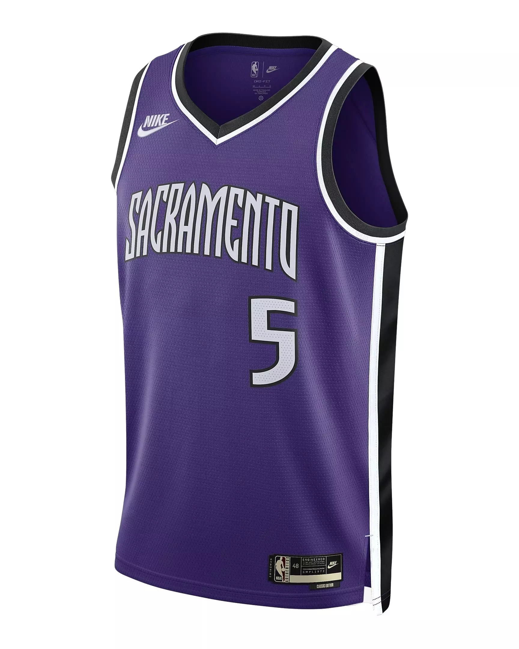 Nike Men's Fox Sacramento Kings 2024/25 Hardwood Classics Dri-FIT NBA Swingman Jersey - Purple - PURPLE