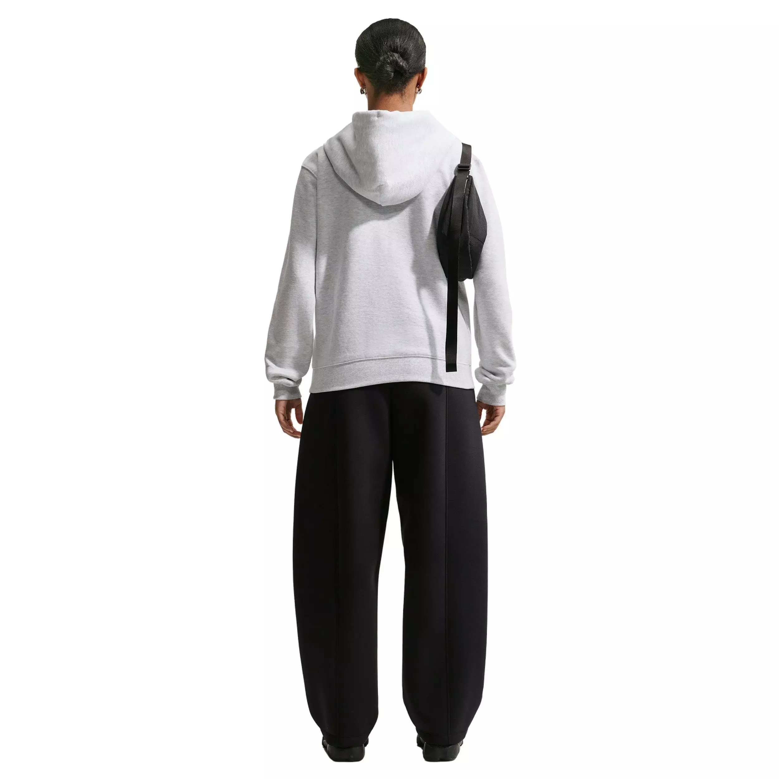 Nike Women's Studio Fleece Med-Weight Full-Zip Jacket - Brown/Black - BROWN/BLACK