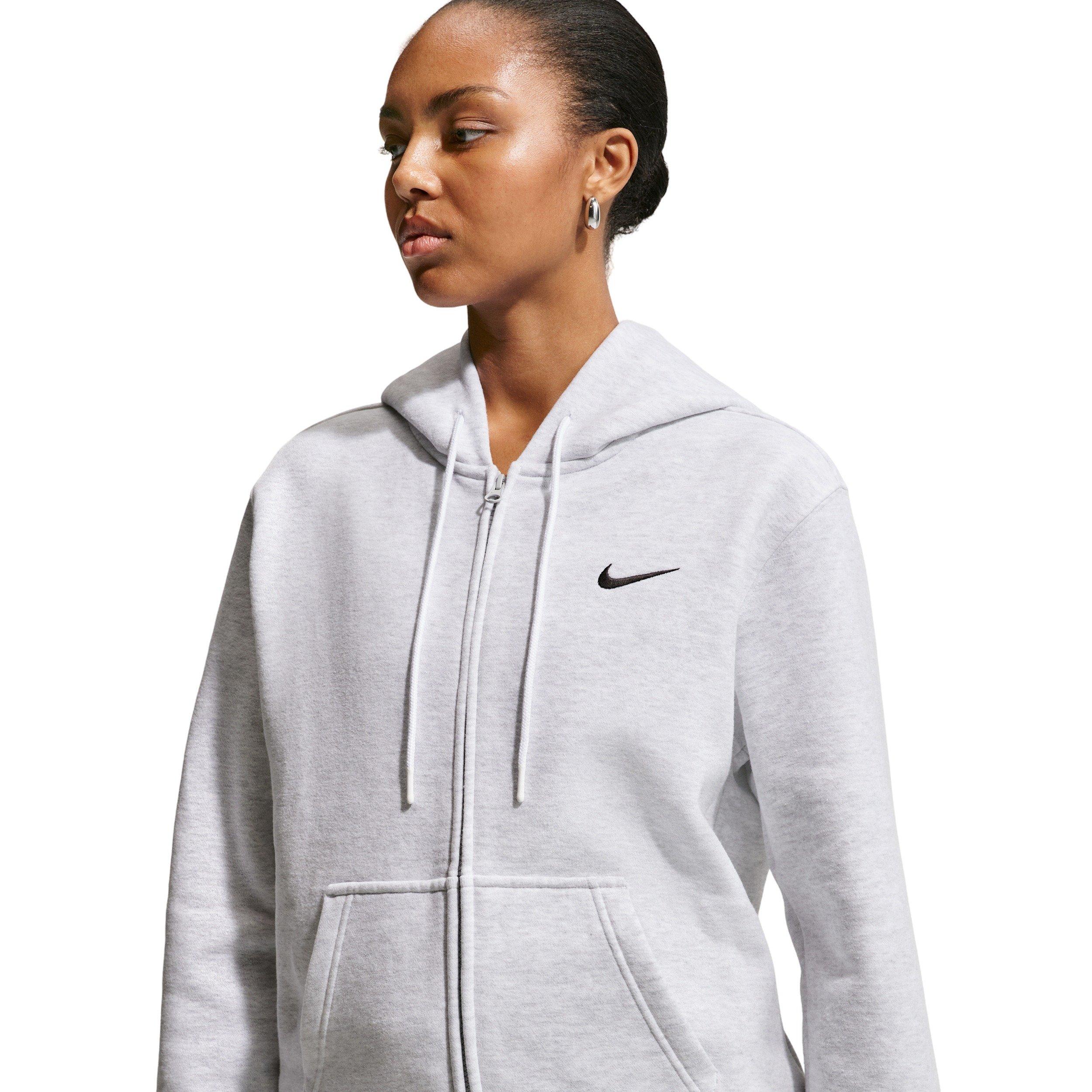 Nike Women's Studio Fleece Med-Weight Full-Zip Jacket - Brown/Black - BROWN/BLACK