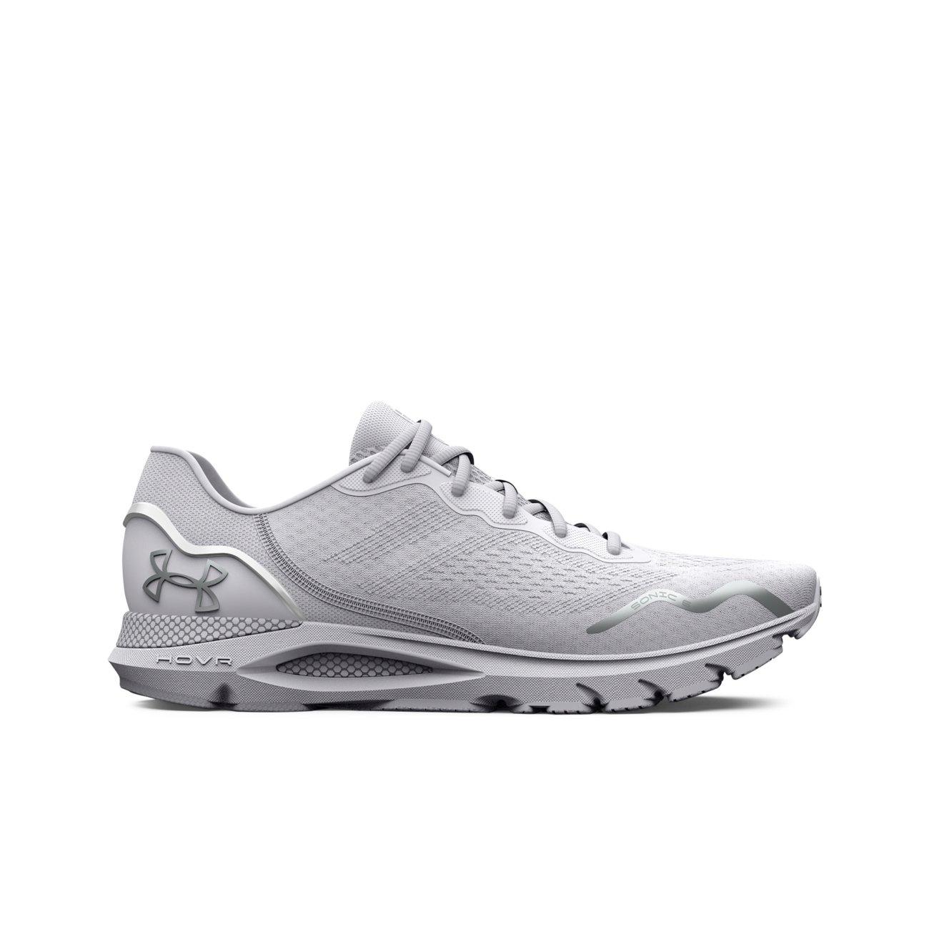 Under Armour HOVR Sonic 6 "White/Metallic Silver" Women's Running Shoe - WHITE/SILVER Thumbnail View 1
