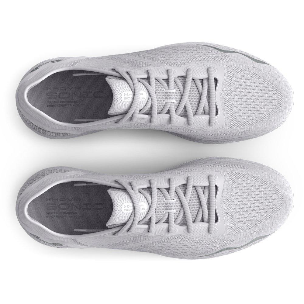 Under Armour HOVR Sonic 6 "White/Metallic Silver" Women's Running Shoe - WHITE/SILVER Thumbnail View 3