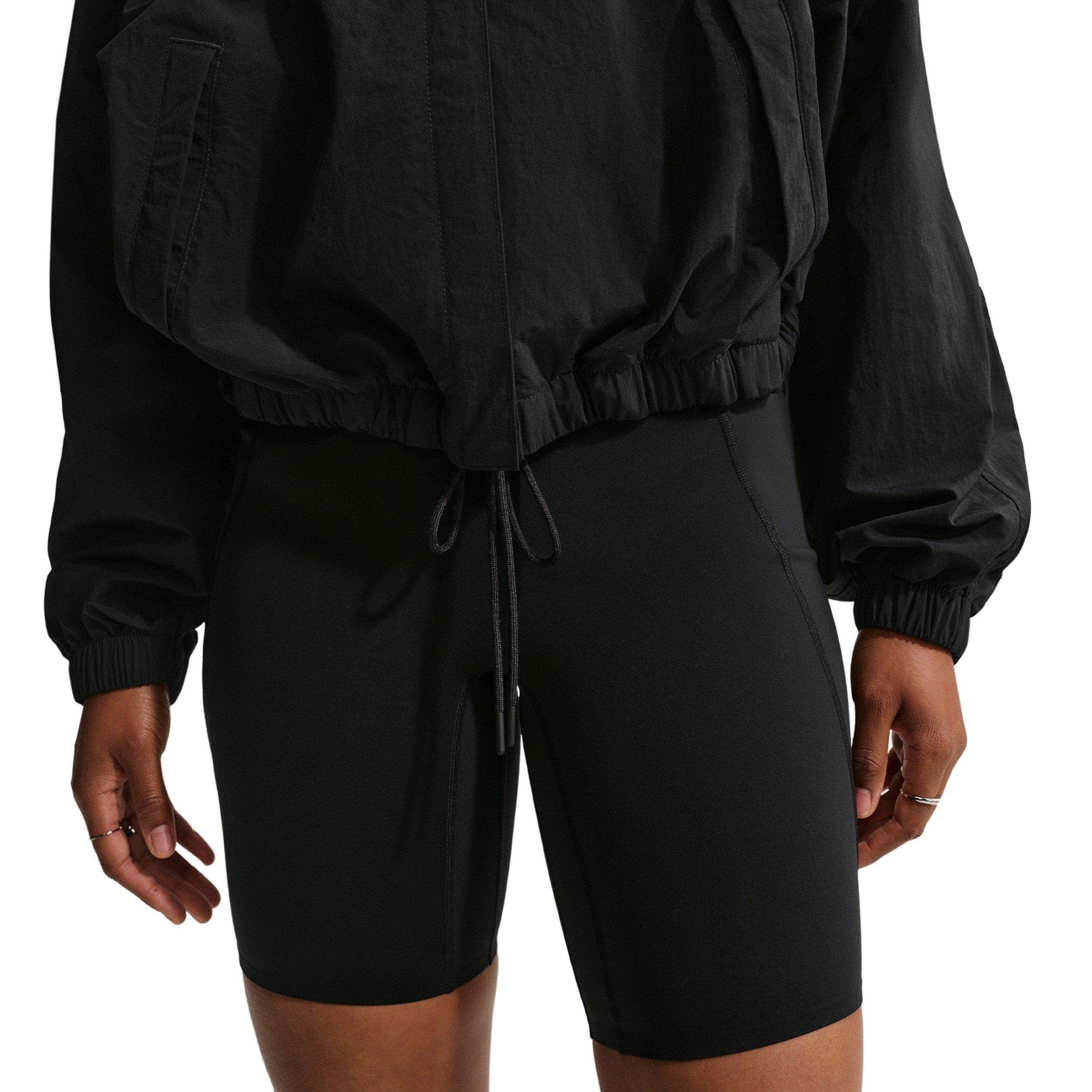 Nike Women's Sportswear Oversized Coaches Jacket - BLACK/OFF-WHITE Thumbnail View 6
