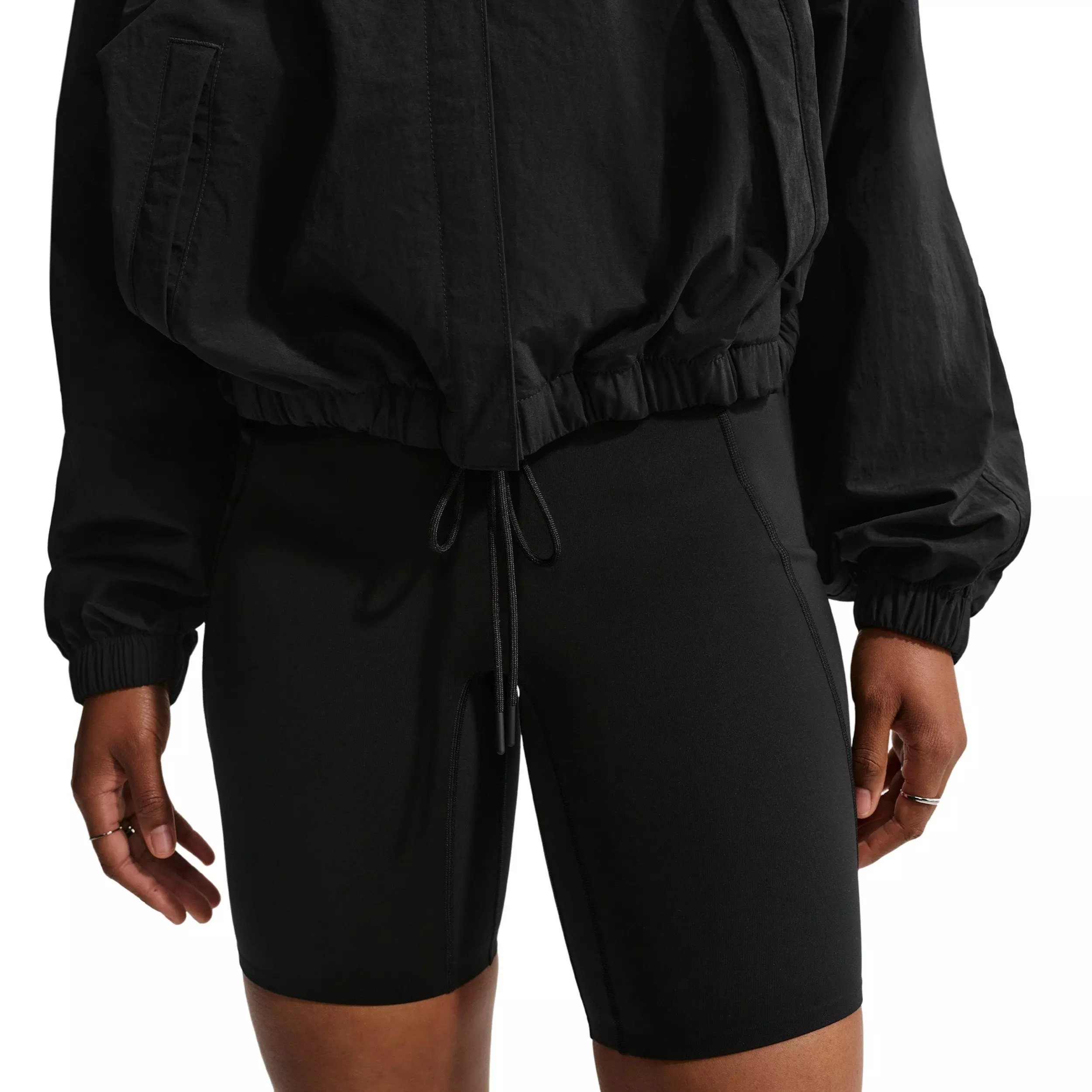 Nike Women's Sportswear Oversized Coaches Jacket - BLACK/OFF-WHITE