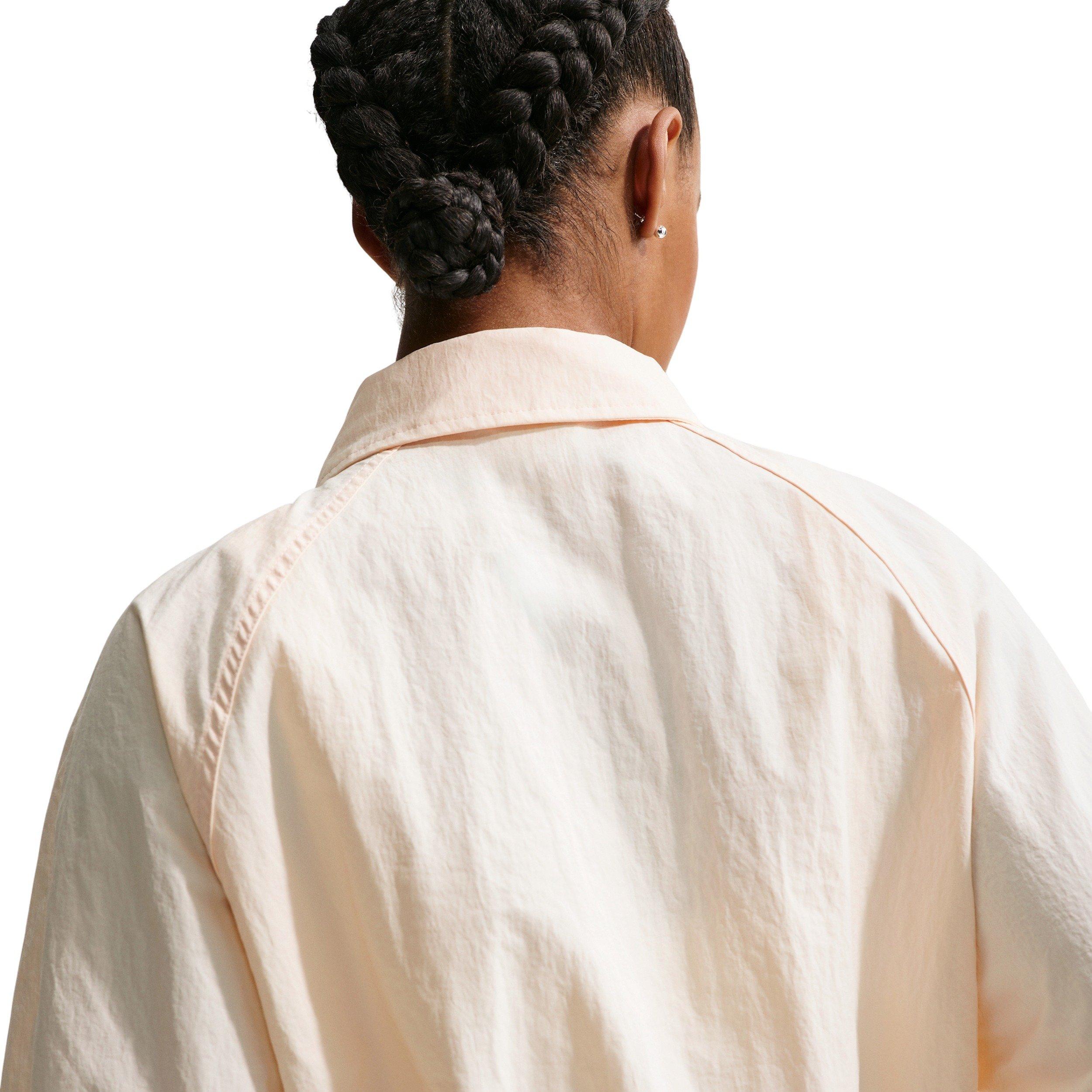 Nike Women's Sportswear Oversized Coaches Jacket - WHITE/BLACK Thumbnail View 2