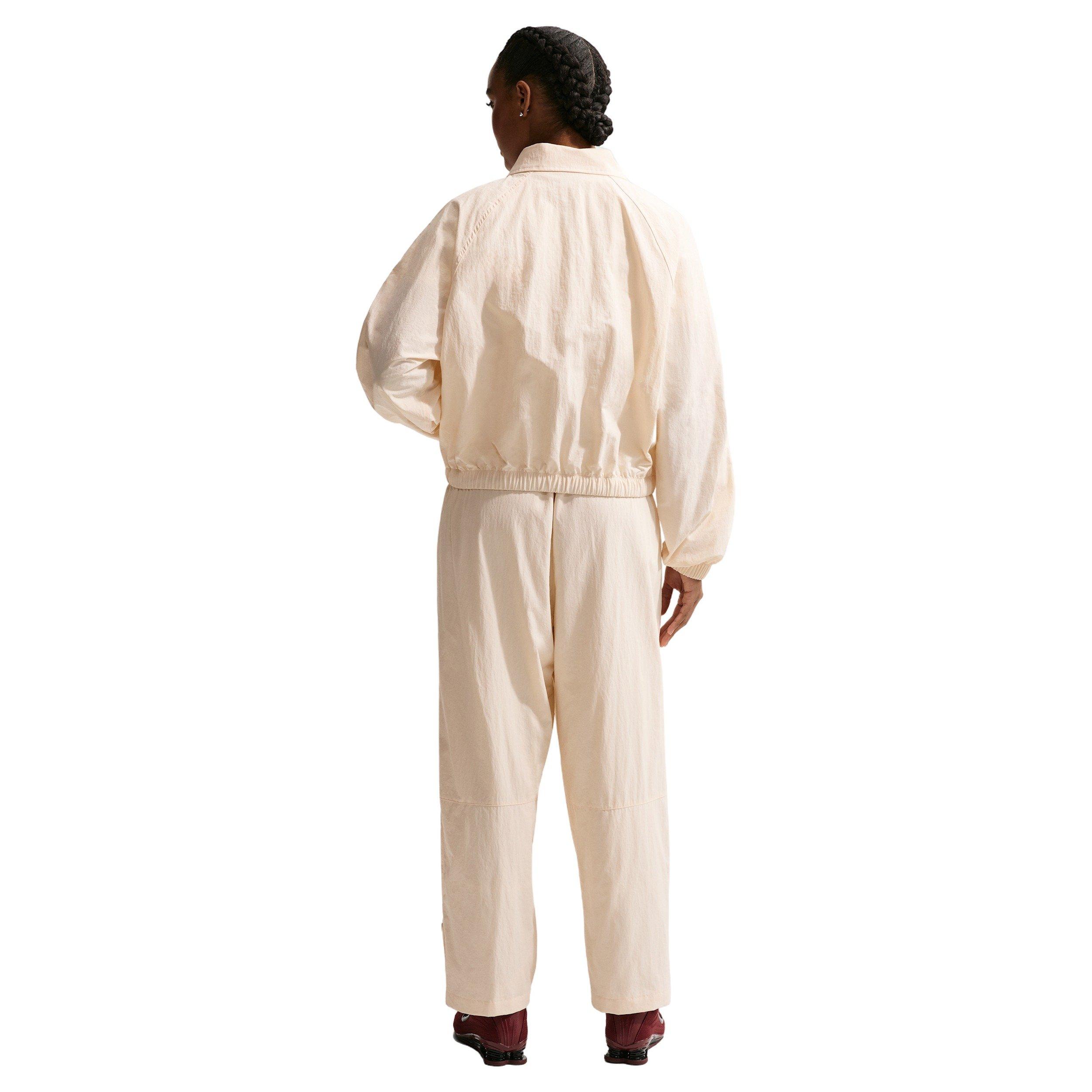 Nike Women's Sportswear Oversized Coaches Jacket - WHITE/BLACK Thumbnail View 5