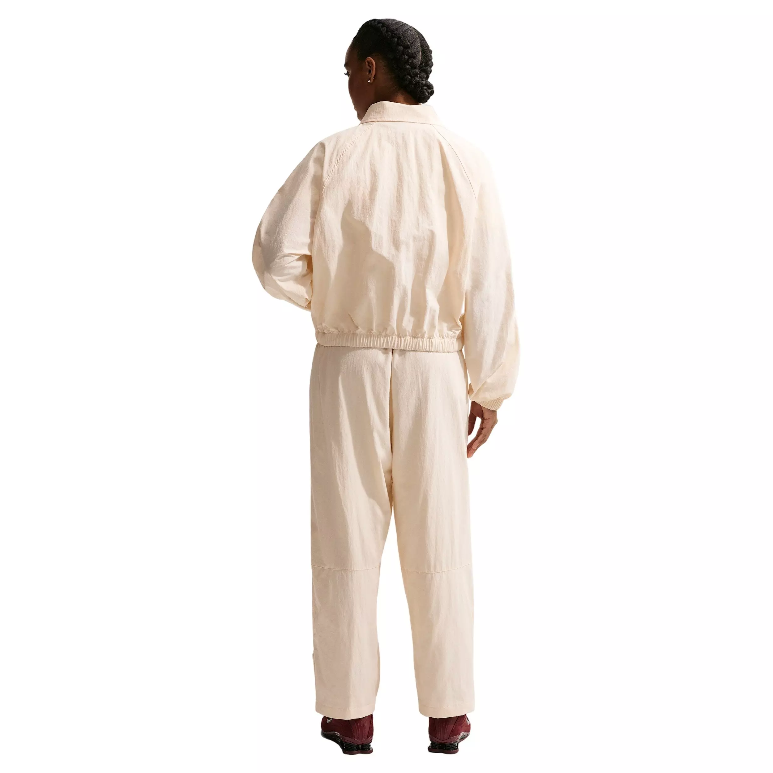 Nike Women's Sportswear Oversized Coaches Jacket - WHITE/BLACK