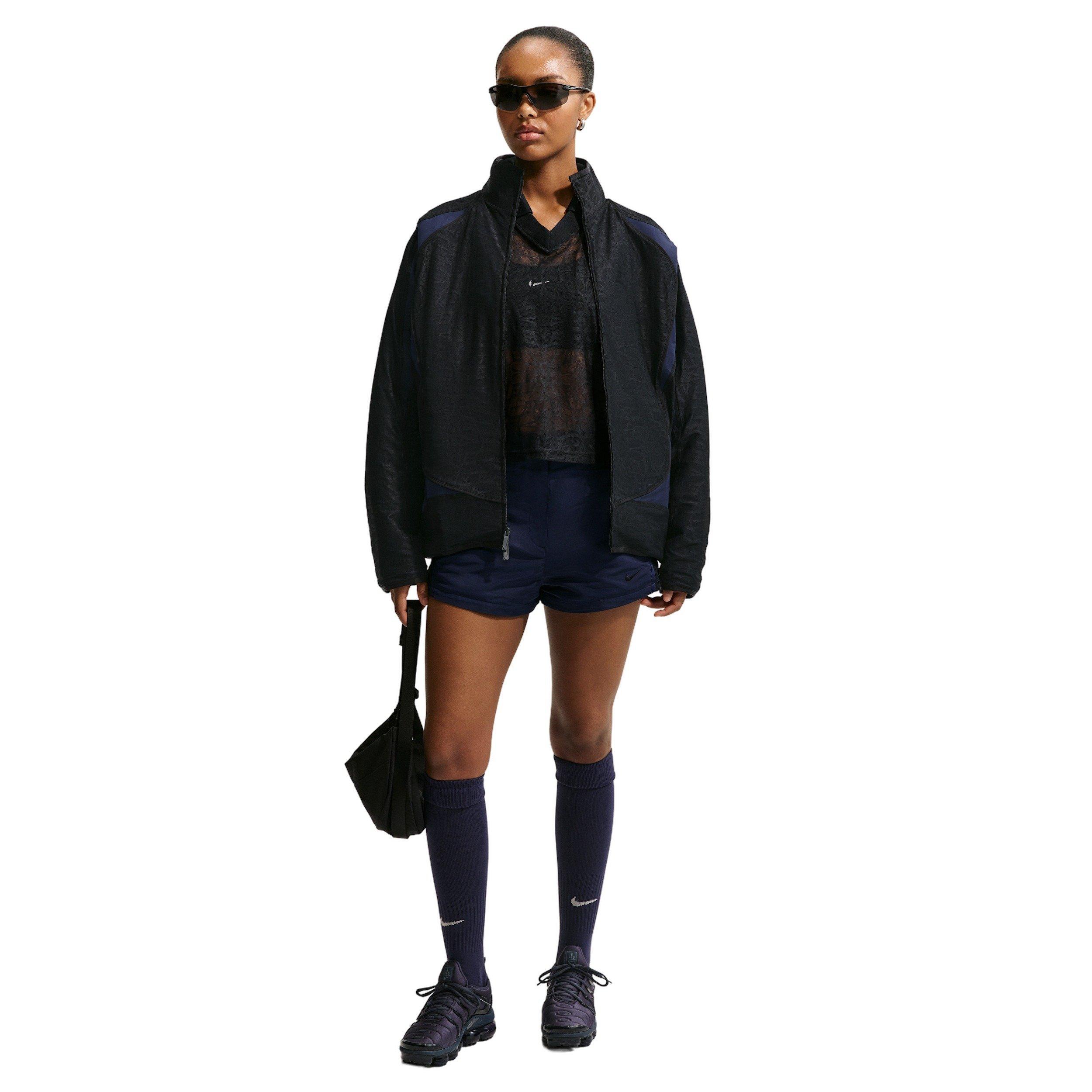 Nike Women's Sportswear Oversized Lace Track Jacket - BLACK/NAVY Thumbnail View 1