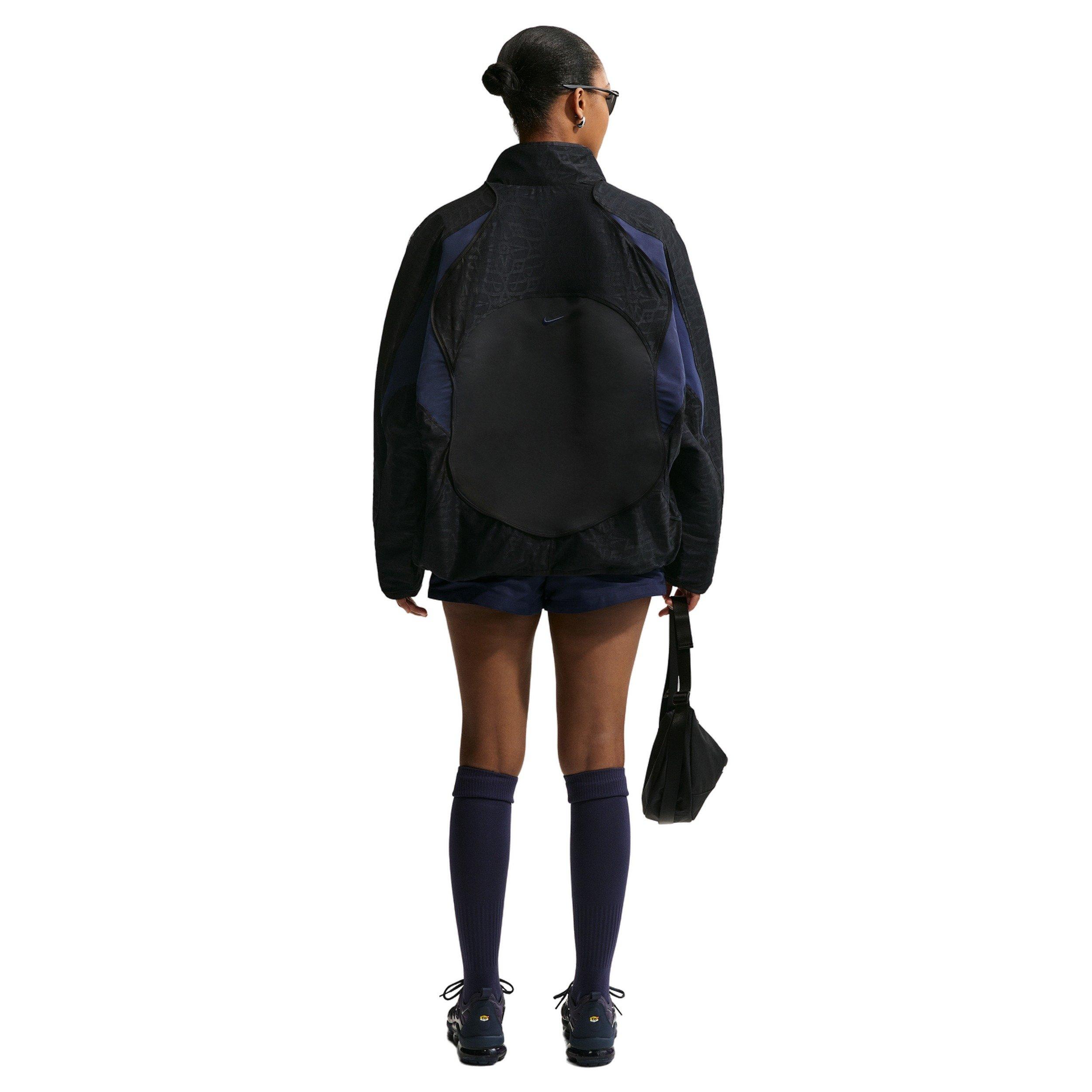 Nike Women's Sportswear Oversized Lace Track Jacket - BLACK/NAVY Thumbnail View 2