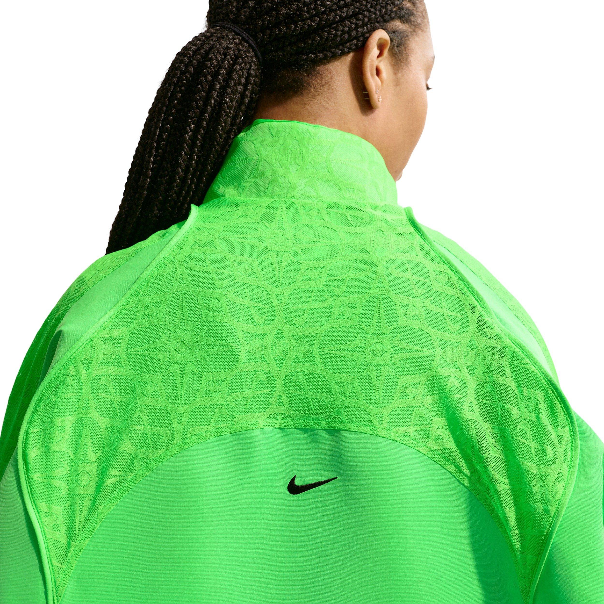 Nike Women's Sportswear Oversized Lace Track Jacket - GREEN Thumbnail View 2