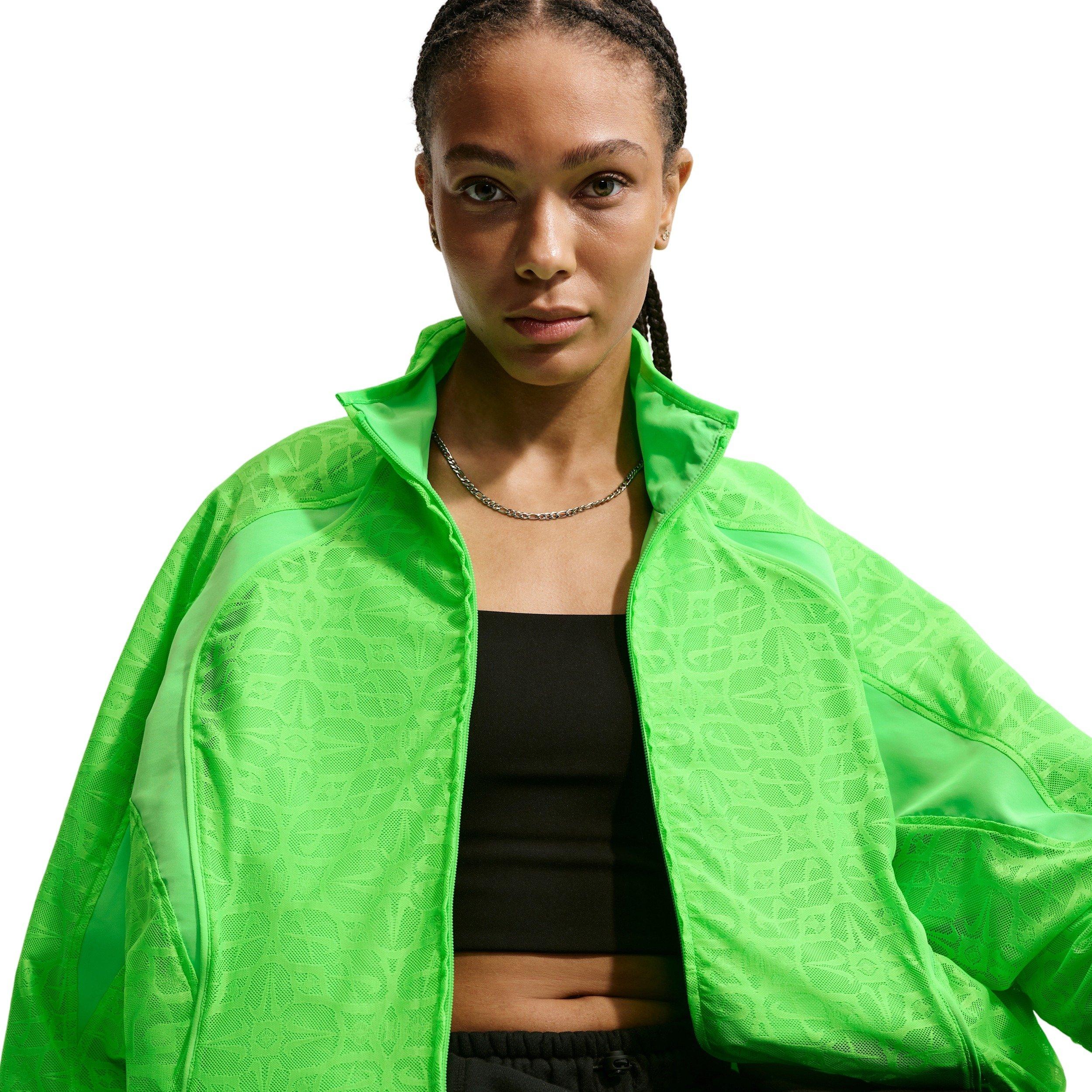 Nike Women's Sportswear Oversized Lace Track Jacket - GREEN Thumbnail View 3