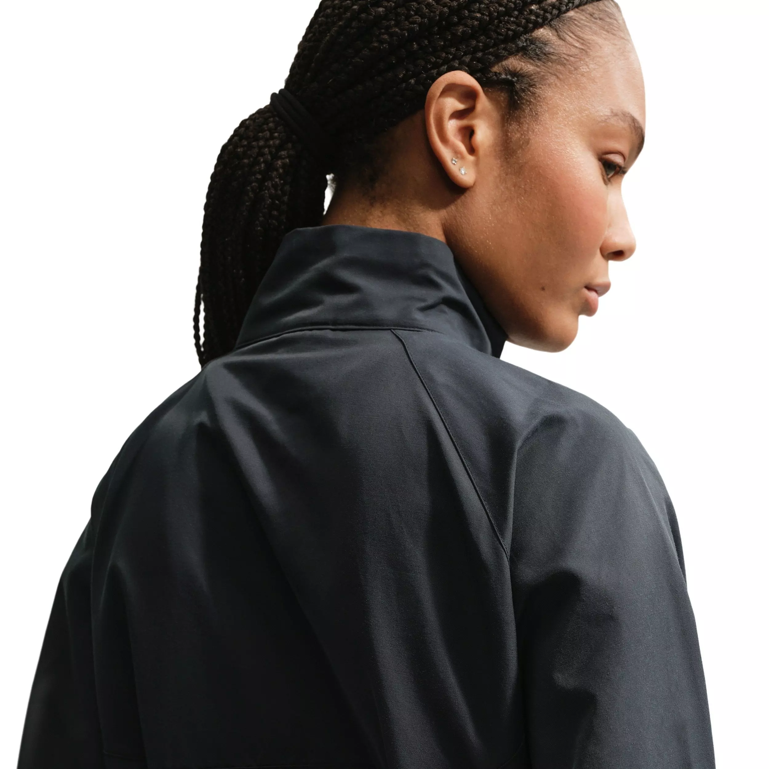 Nike Women's Sportswear Oversized 1/4-Zip Jacket - BLACK
