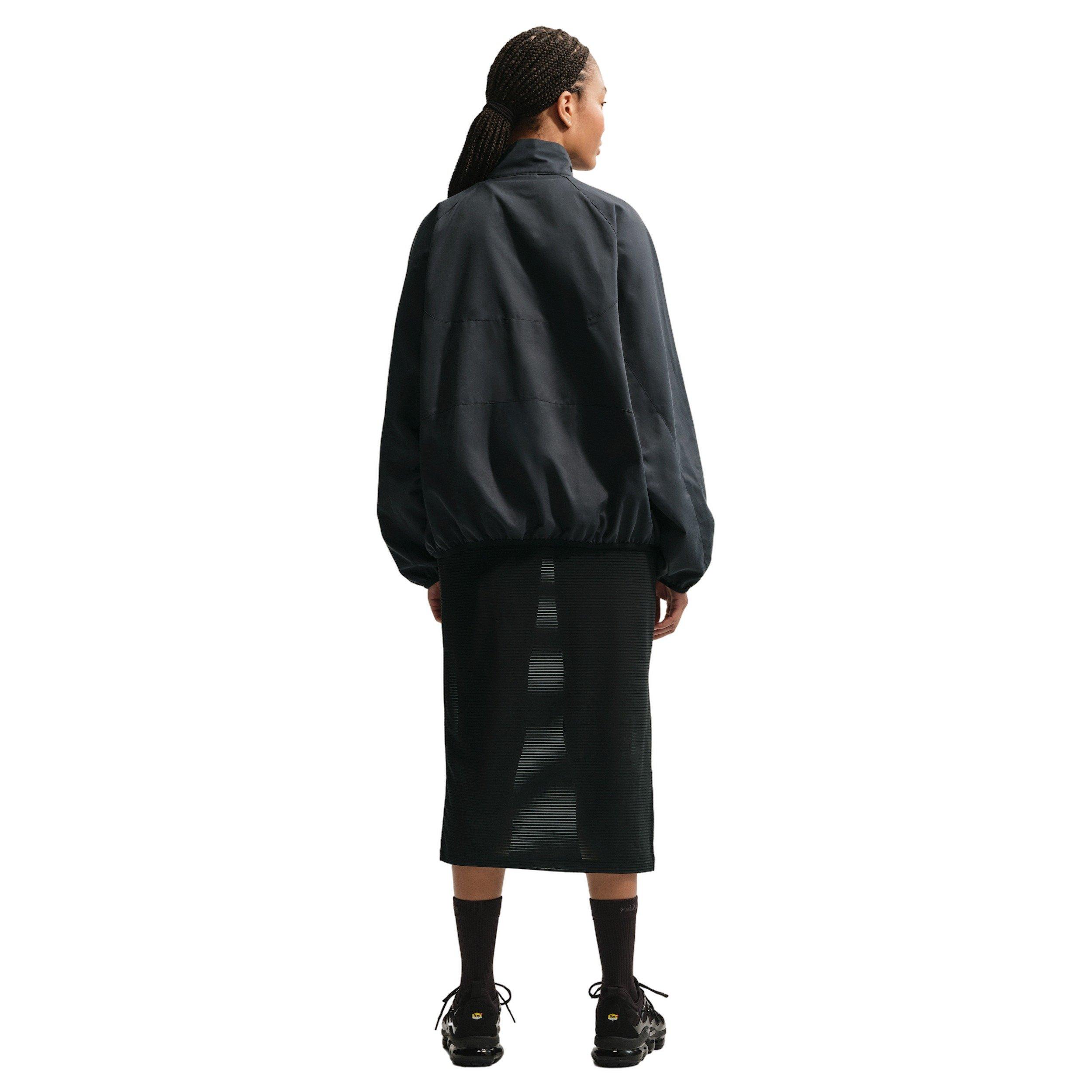 Nike Women's Sportswear Oversized 1/4-Zip Jacket - BLACK Thumbnail View 5