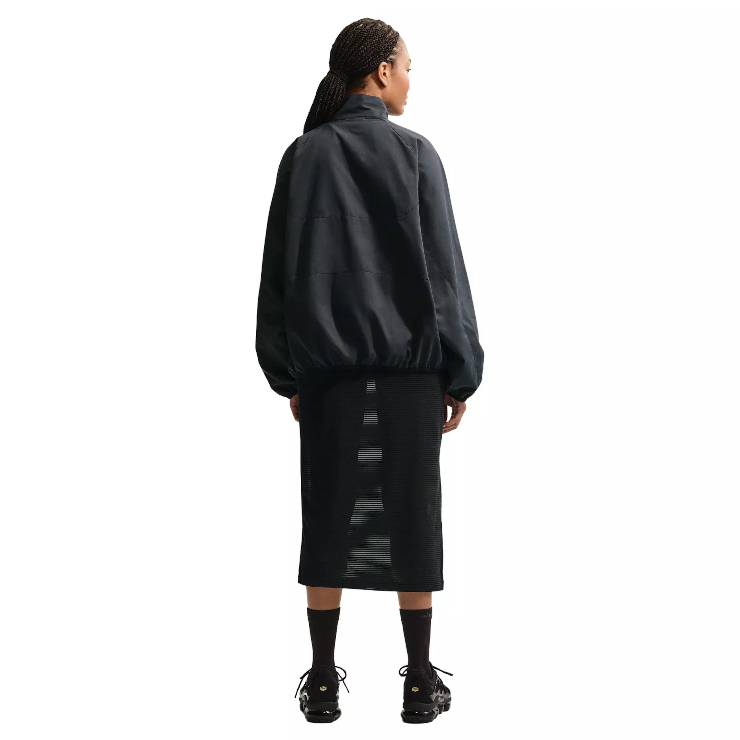 Nike Women's Sportswear Oversized 1/4-Zip Jacket - BLACK