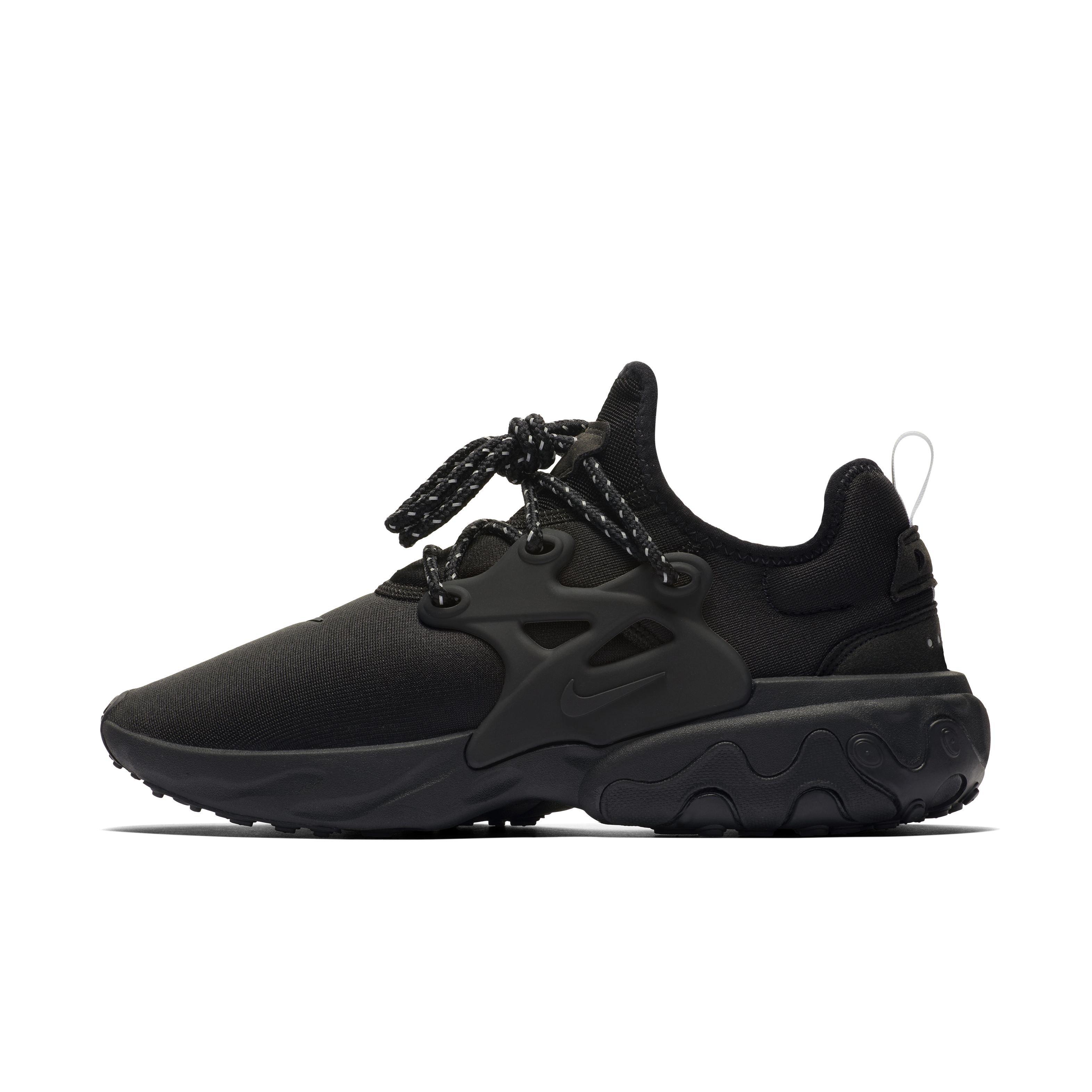 nike react presto mens black