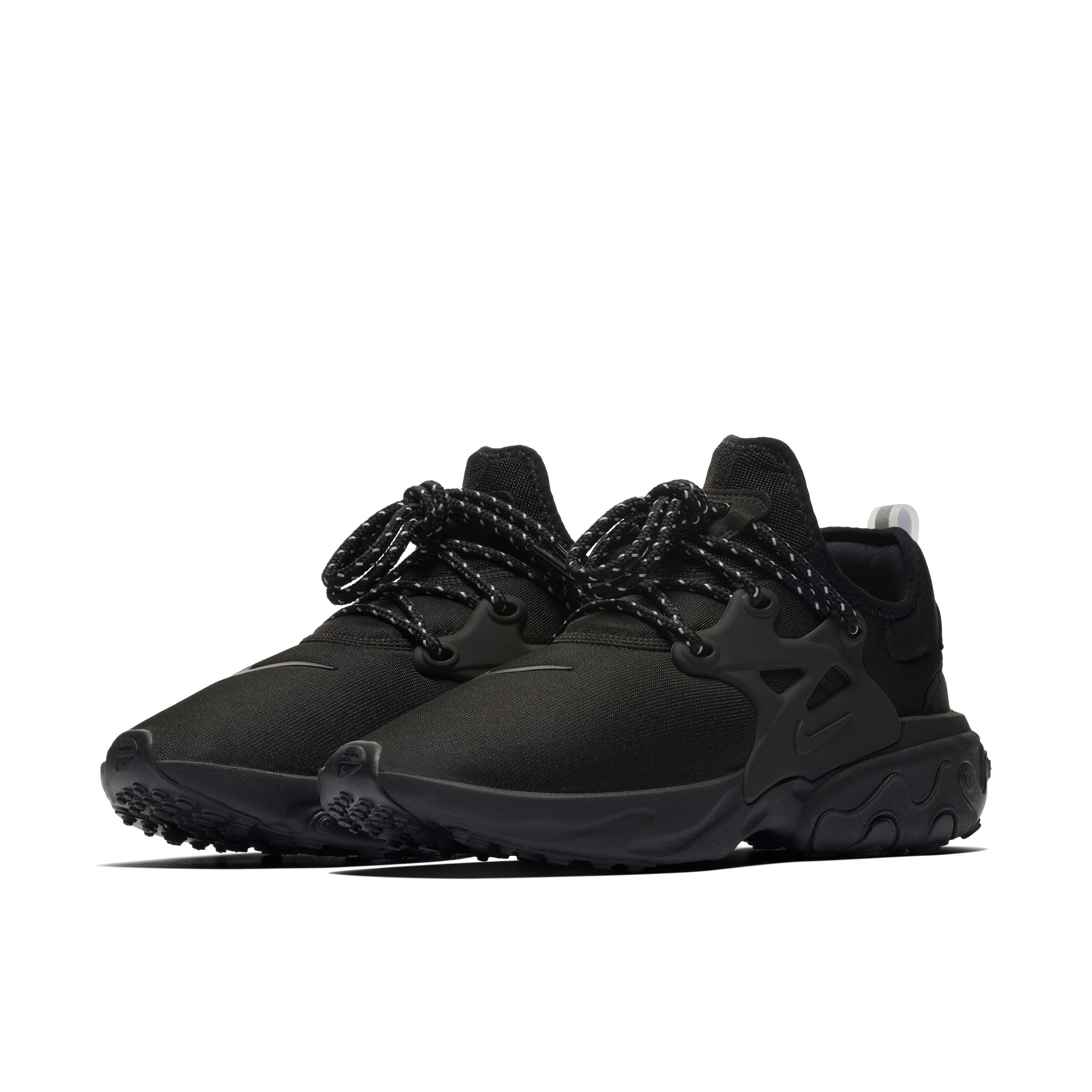 nike react presto mens black