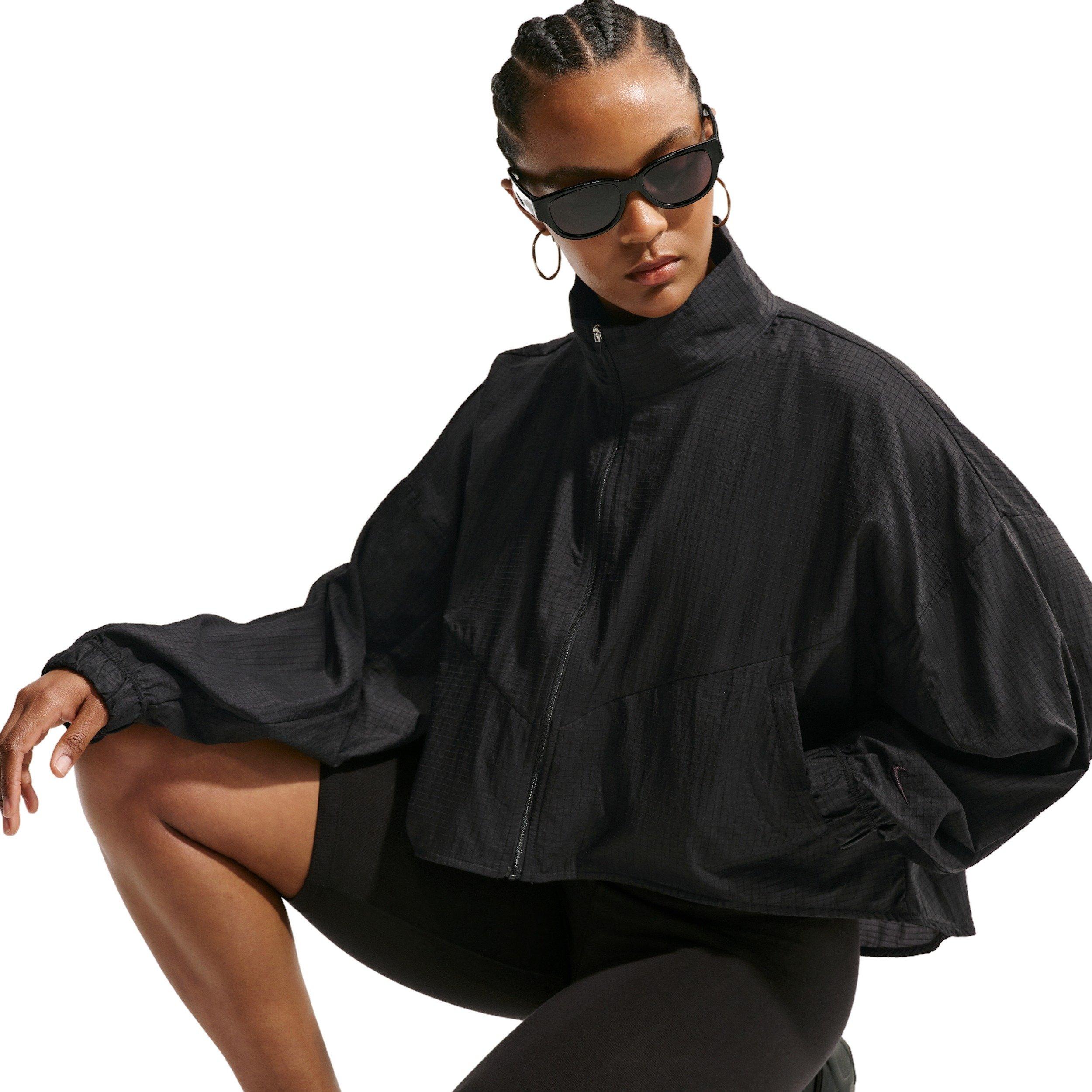 Nike Women's Sportswear Oversized Lightweight Ripstop Jacket - BLACK Thumbnail View 3