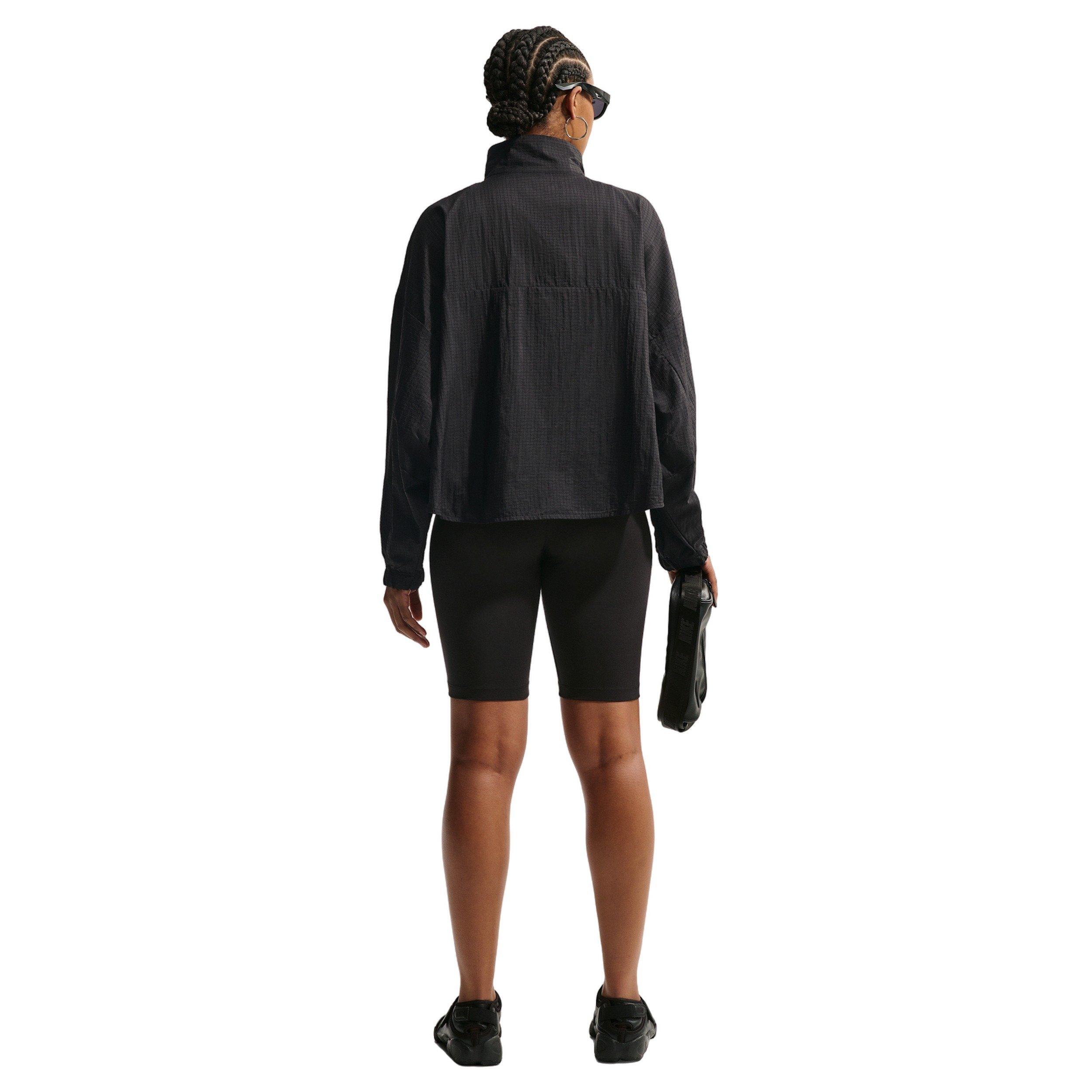 Nike Women's Sportswear Oversized Lightweight Ripstop Jacket - BLACK Thumbnail View 5