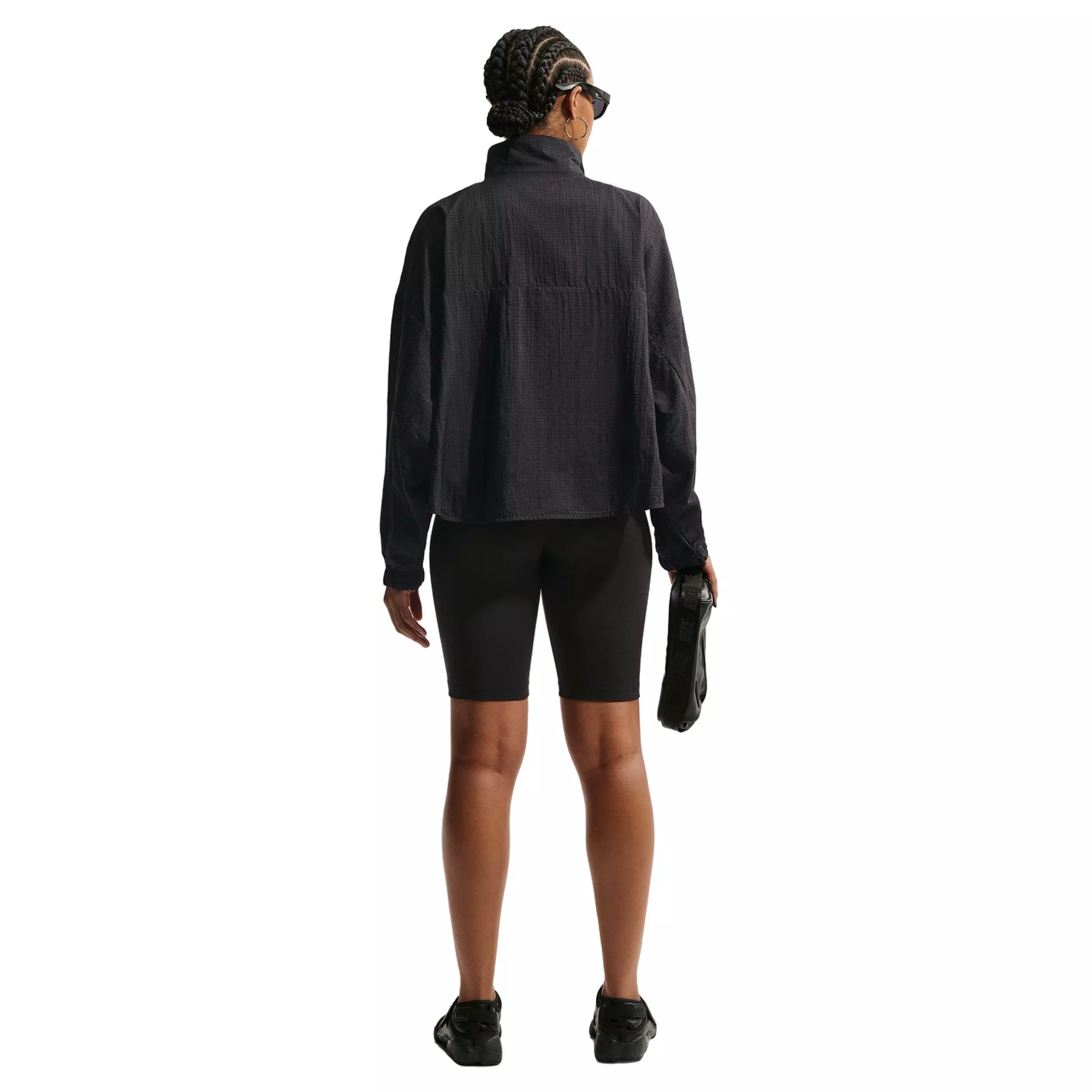 Nike Women's Sportswear Oversized Lightweight Ripstop Jacket - BLACK