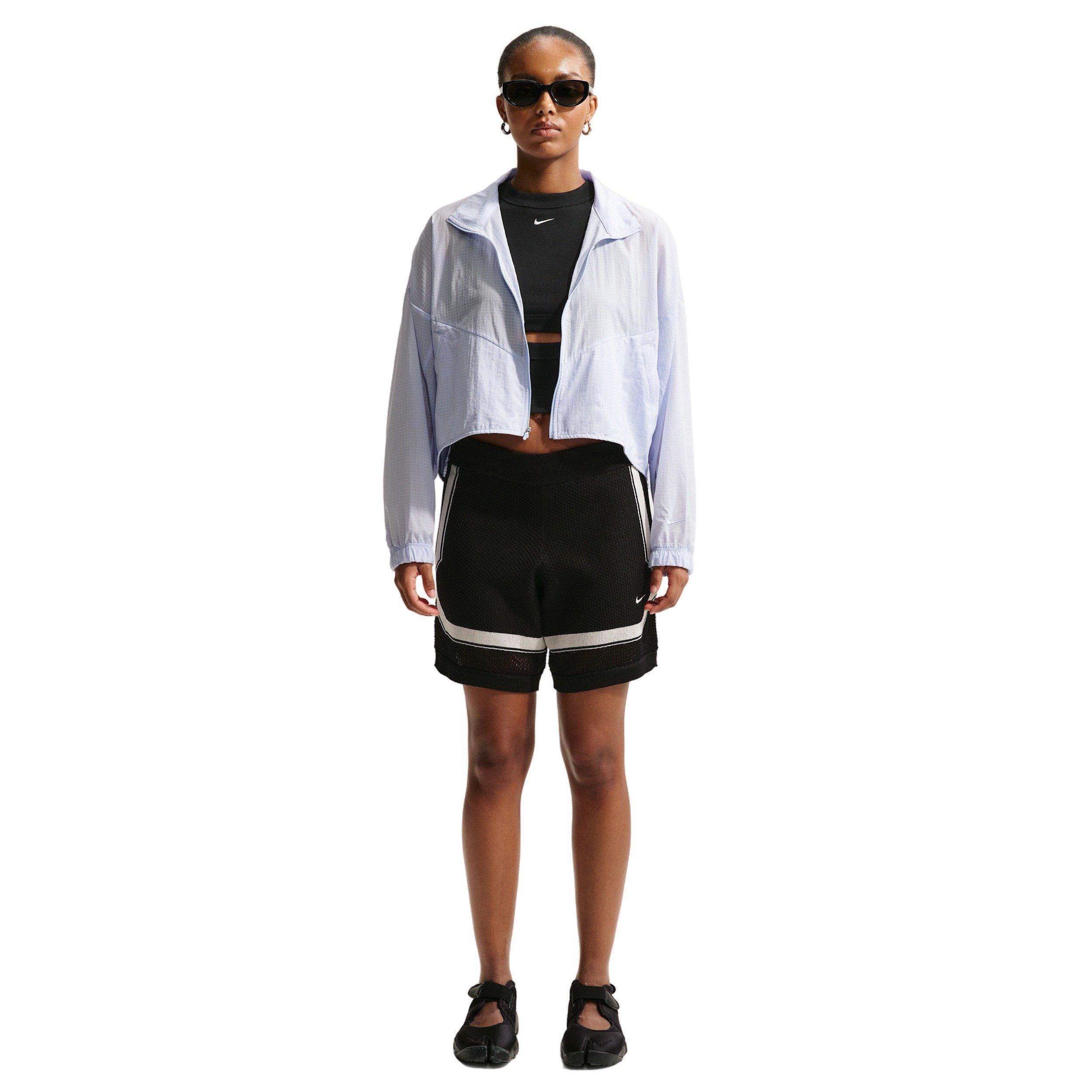 Nike Women's Sportswear Oversized Lightweight Ripstop Jacket - BLUE Thumbnail View 4