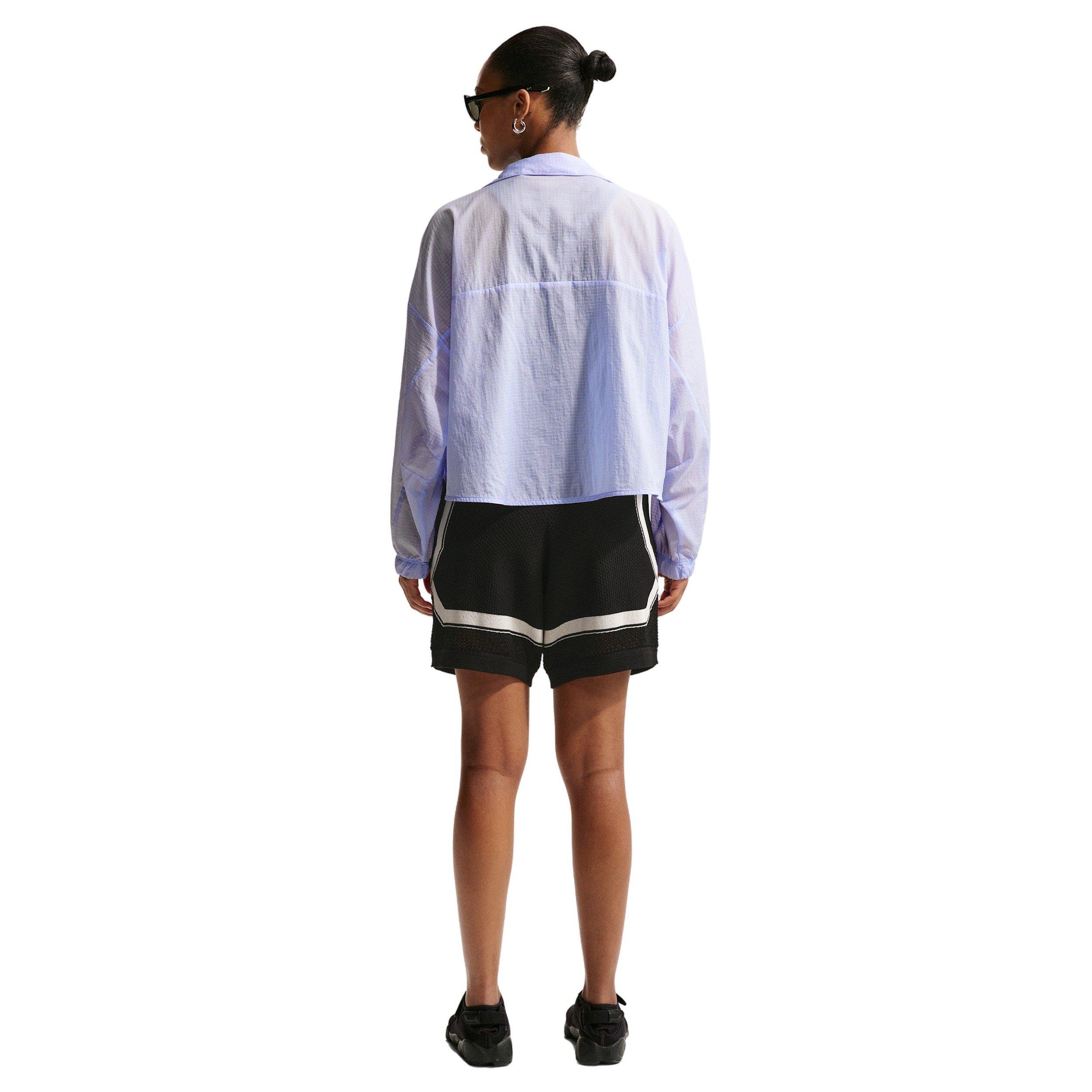 Nike Women's Sportswear Oversized Lightweight Ripstop Jacket - BLUE Thumbnail View 5