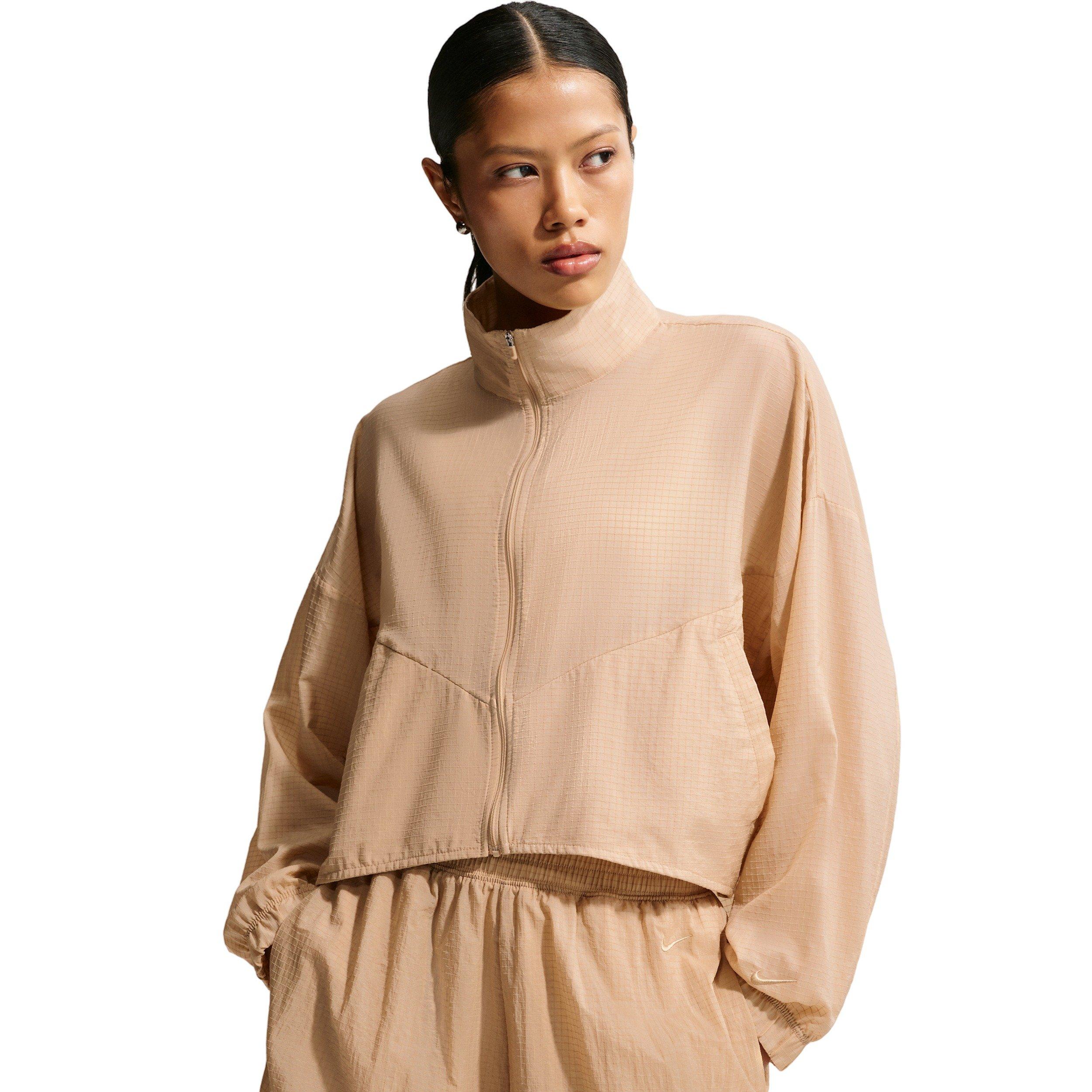 Nike Women's Sportswear Oversized Lightweight Ripstop Jacket - TAN Thumbnail View 1