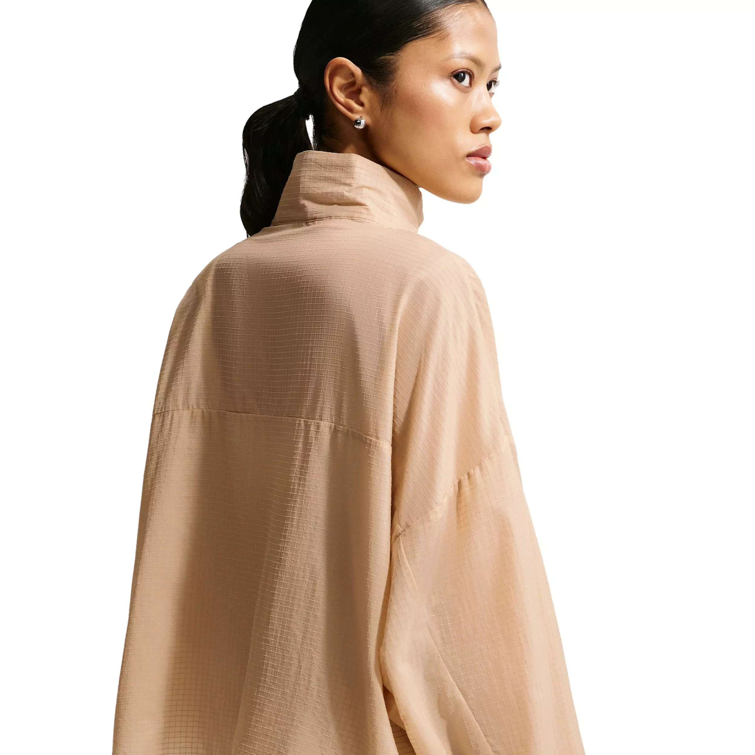 Nike Women's Sportswear Oversized Lightweight Ripstop Jacket - TAN