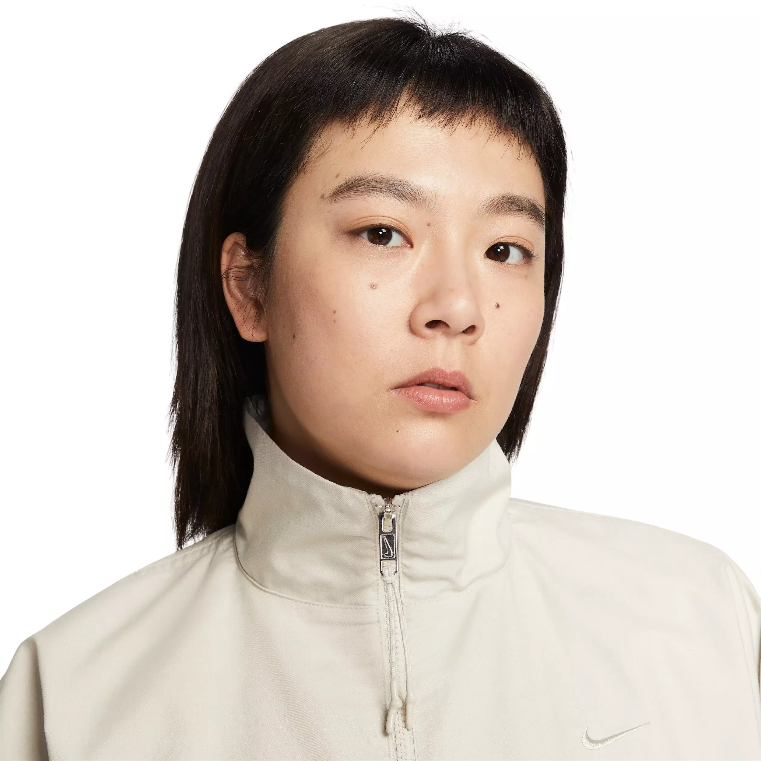 Nike Women's Sportswear Oversized Woven Jacket - CREAM