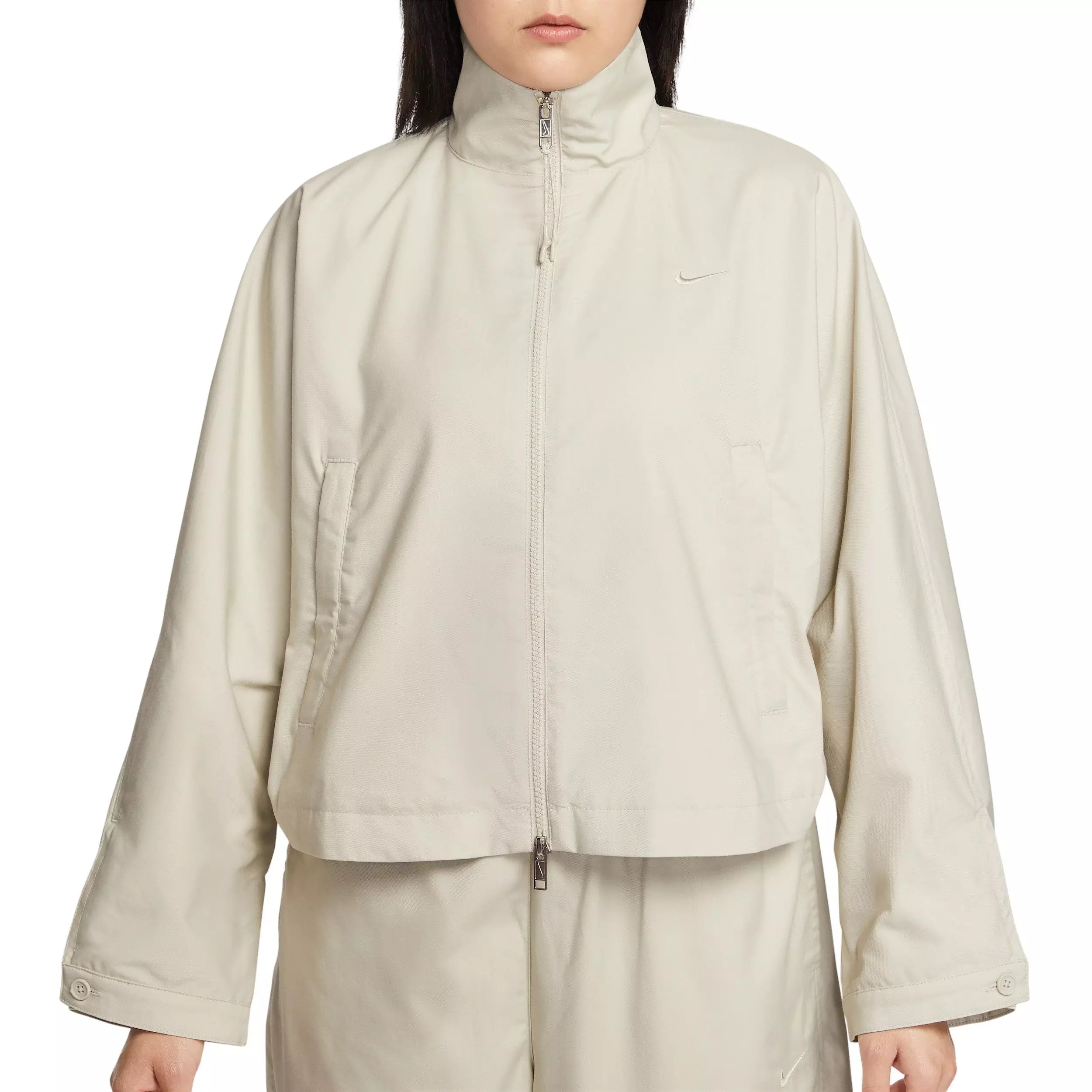 Nike Women's Sportswear Oversized Woven Jacket - CREAM