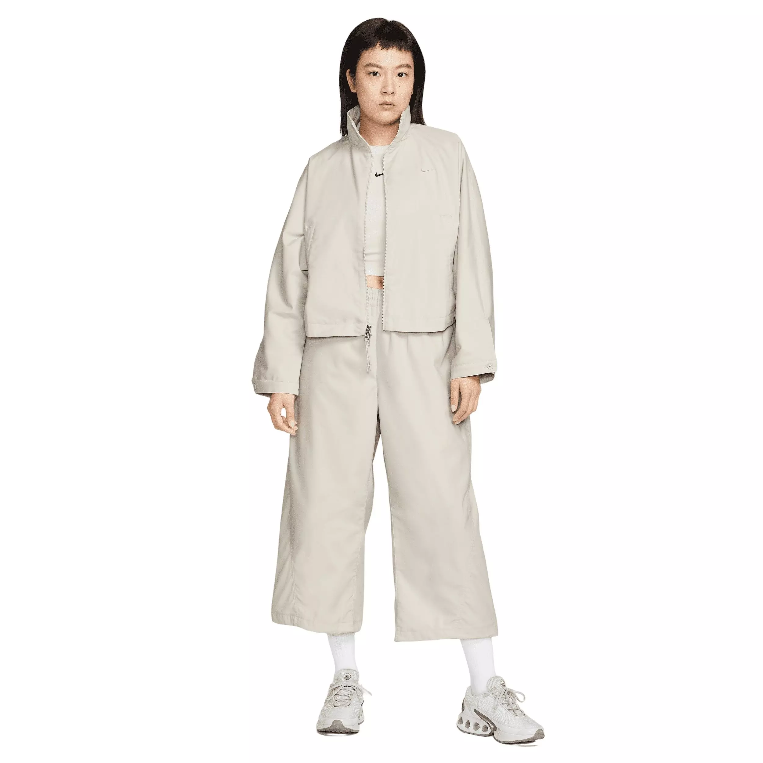 Nike Women's Sportswear Oversized Woven Jacket - CREAM