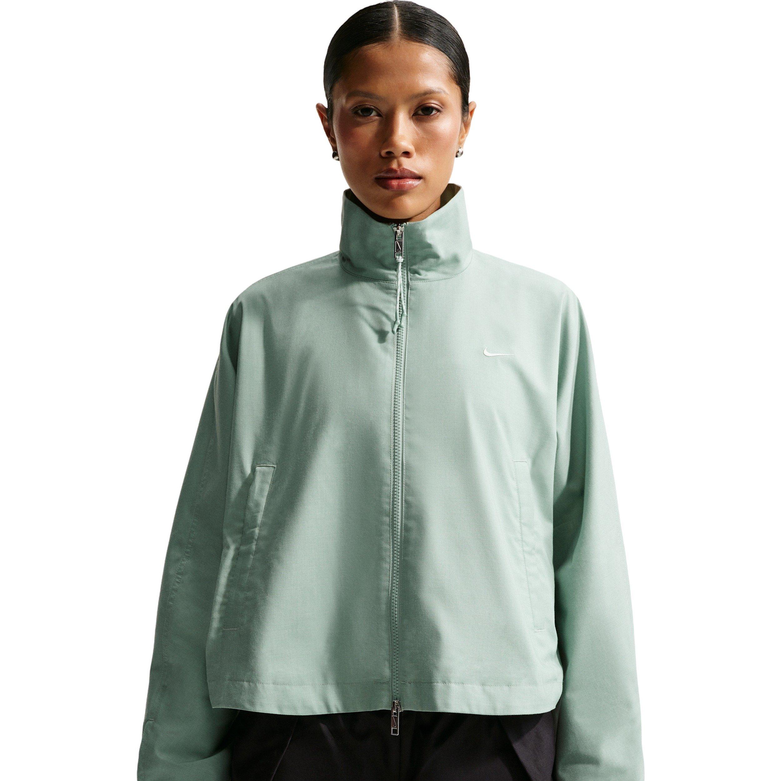 Nike Women's Sportswear Oversized Woven Jacket - LIGHT GREEN Thumbnail View 1